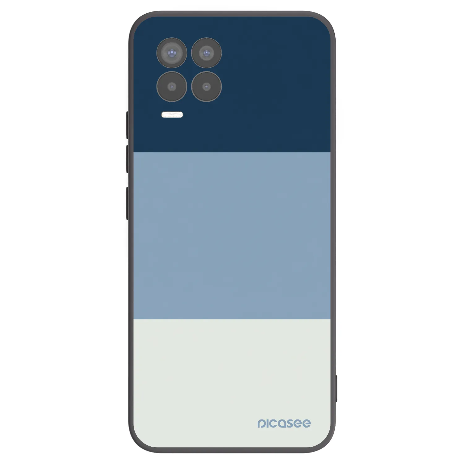 Picasee silikónový čierny obal pre Realme 8 4G - Coastal Blue