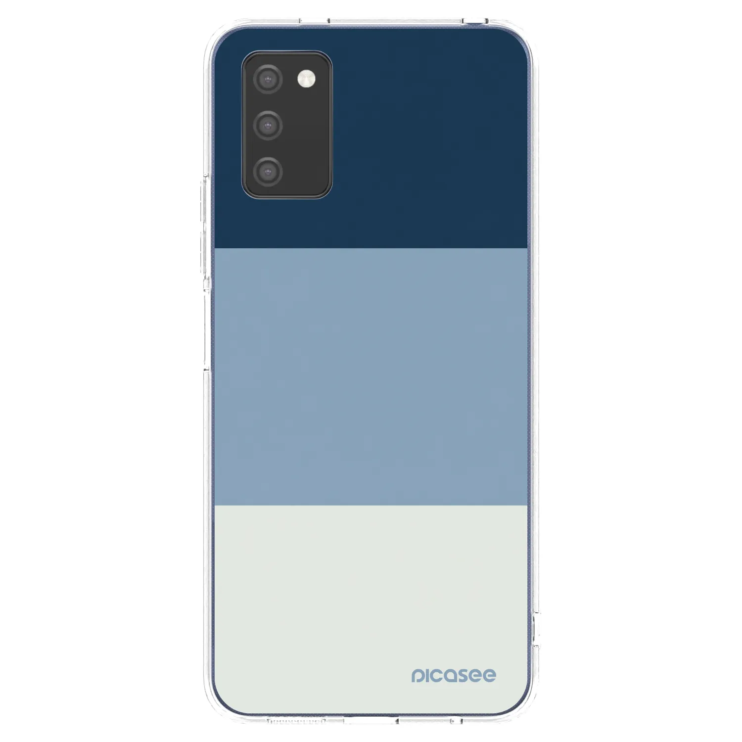 Picasee silikónový prehľadný obal pre Samsung Galaxy A02s A025G - Coastal Blue