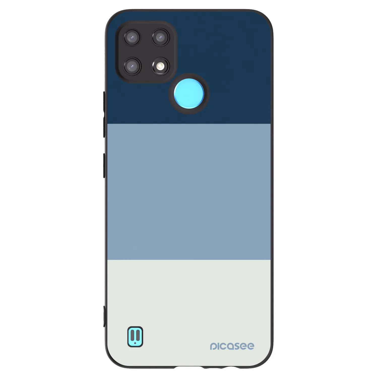 Picasee silikónový čierny obal pre Realme C21 - Coastal Blue