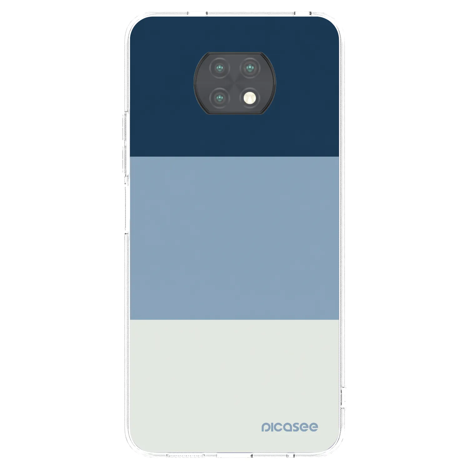 Picasee silikónový prehľadný obal pre Xiaomi Redmi Note 9T - Coastal Blue