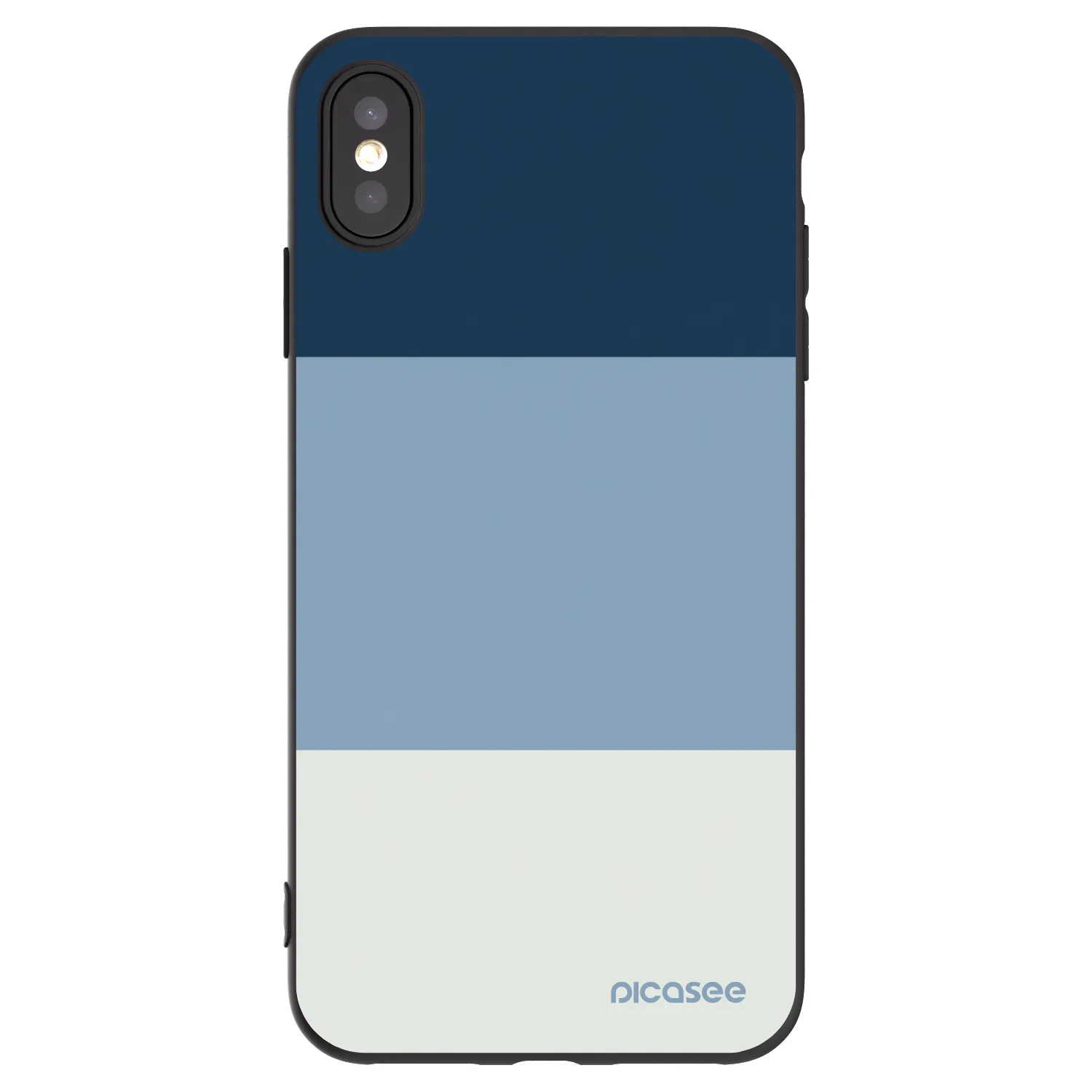 Picasee silikónový čierny obal pre Apple iPhone XS Max - Coastal Blue