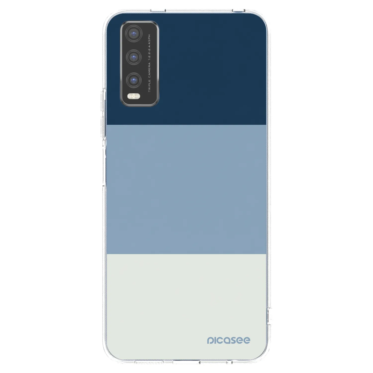 Picasee silikónový prehľadný obal pre Vivo Y20s - Coastal Blue