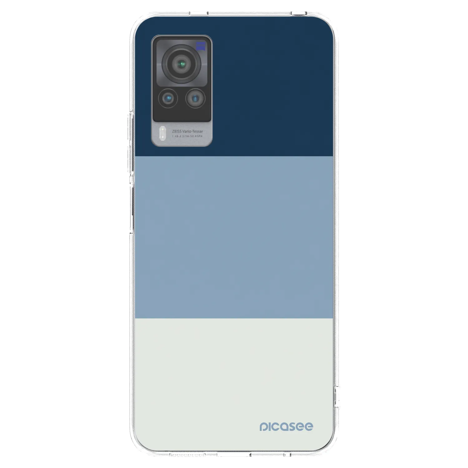 Picasee silikónový prehľadný obal pre Vivo X60 Pro 5G - Coastal Blue