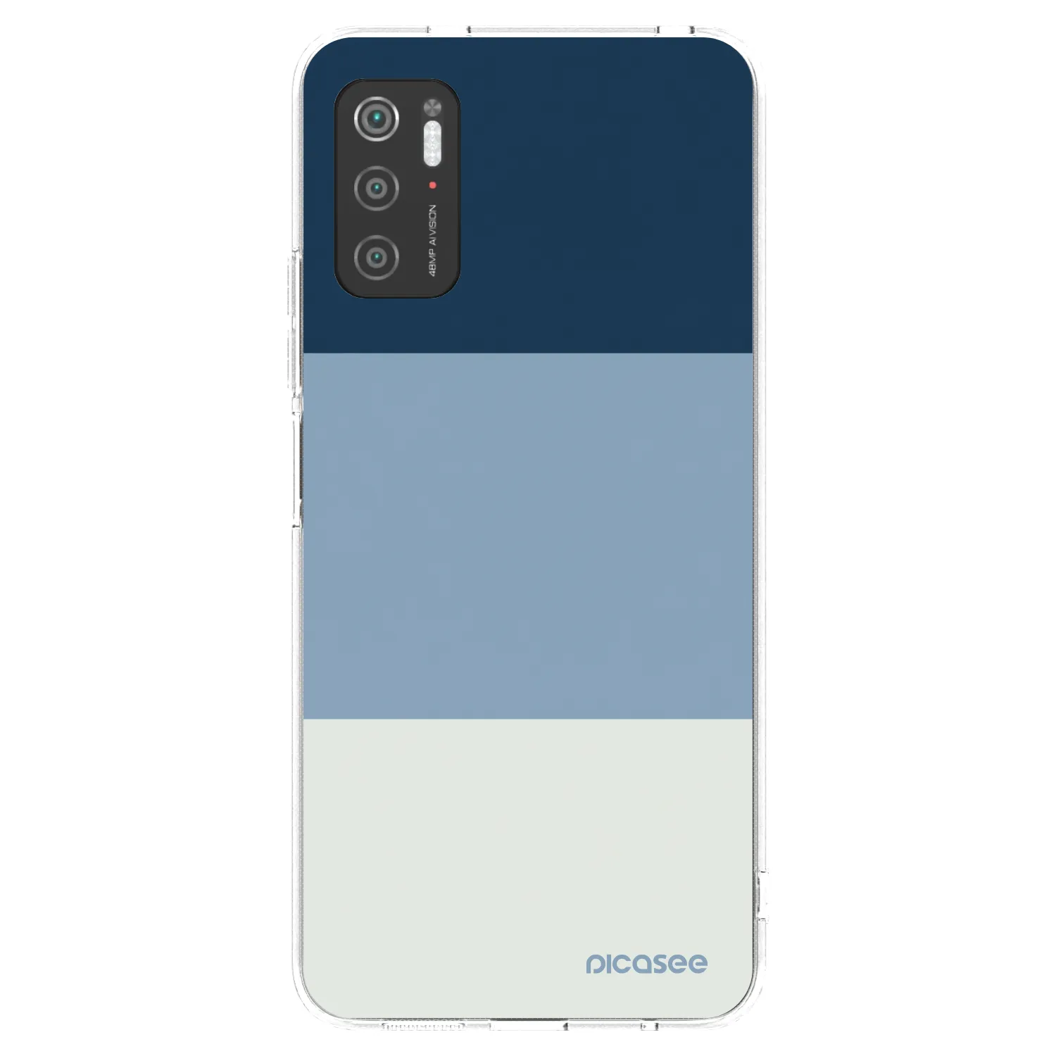 Picasee silikónový prehľadný obal pre Xiaomi Poco M3 Pro 5G - Coastal Blue