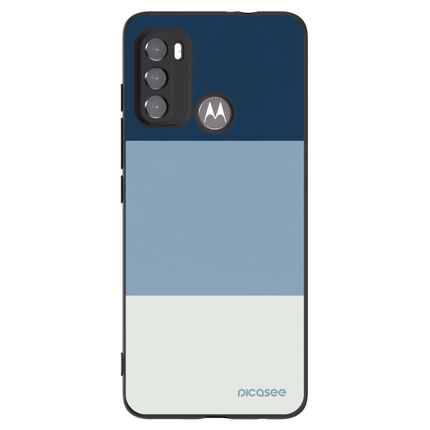 Picasee silikónový čierny obal pre Motorola Moto G60 - Coastal Blue