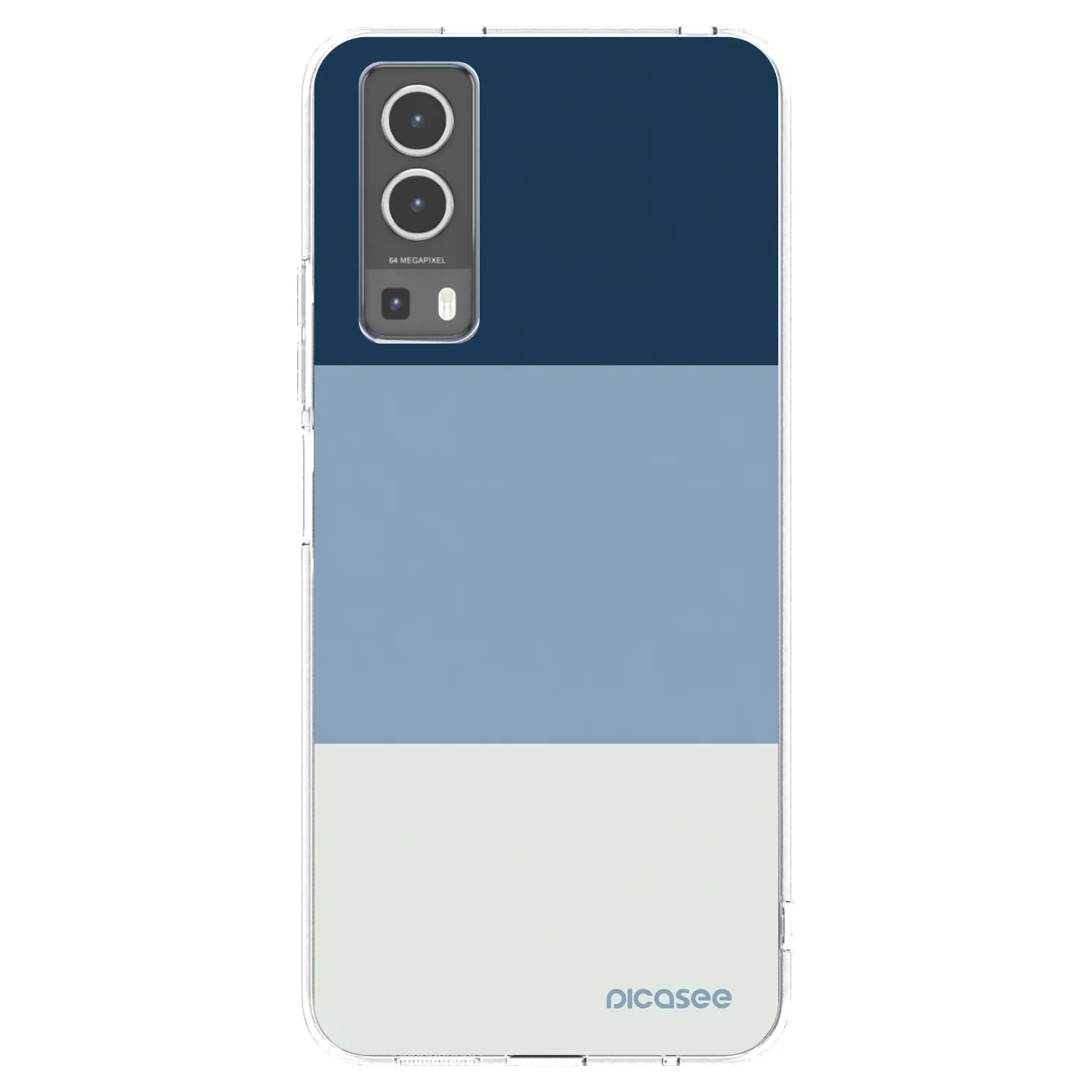 Picasee silikónový prehľadný obal pre Vivo Y72 5G - Coastal Blue