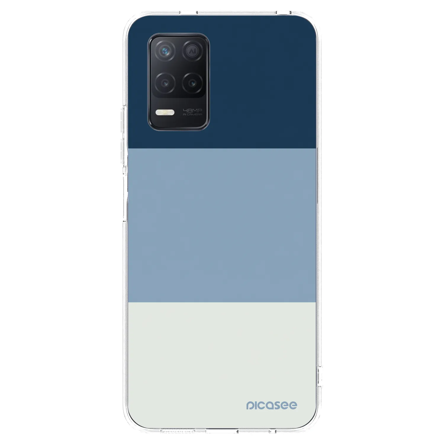 Picasee silikónový prehľadný obal pre Realme 8 5G - Coastal Blue