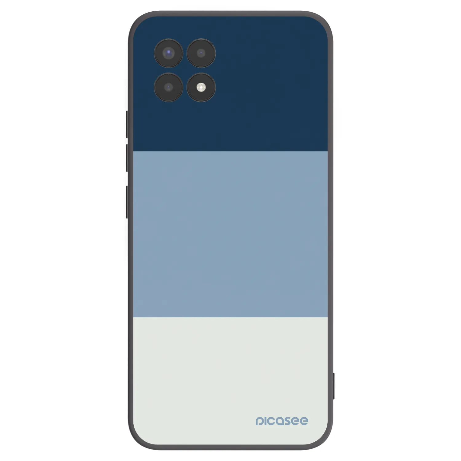 Picasee silikónový čierny obal pre Realme 8i - Coastal Blue