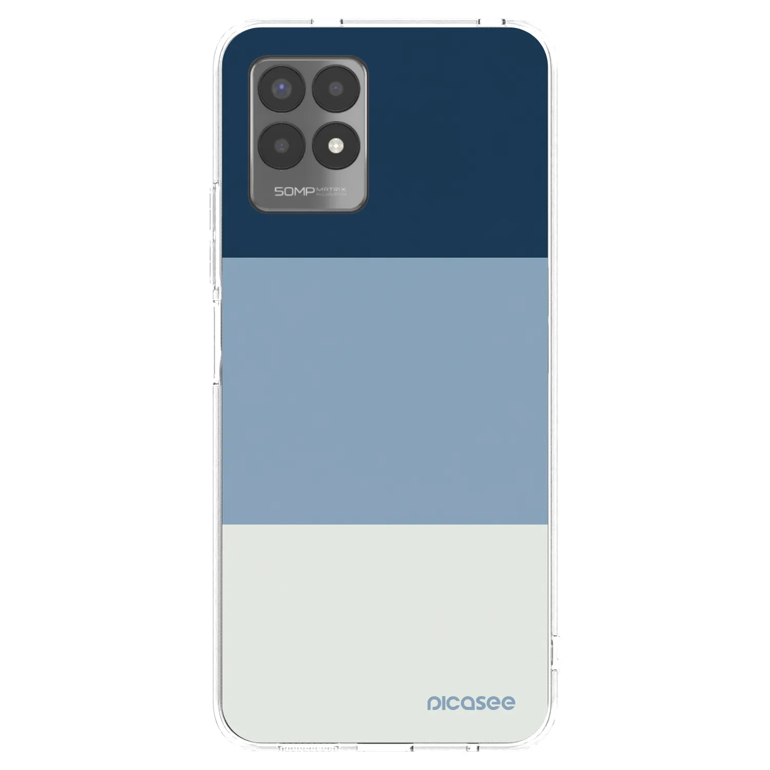 Picasee silikónový prehľadný obal pre Realme 8i - Coastal Blue