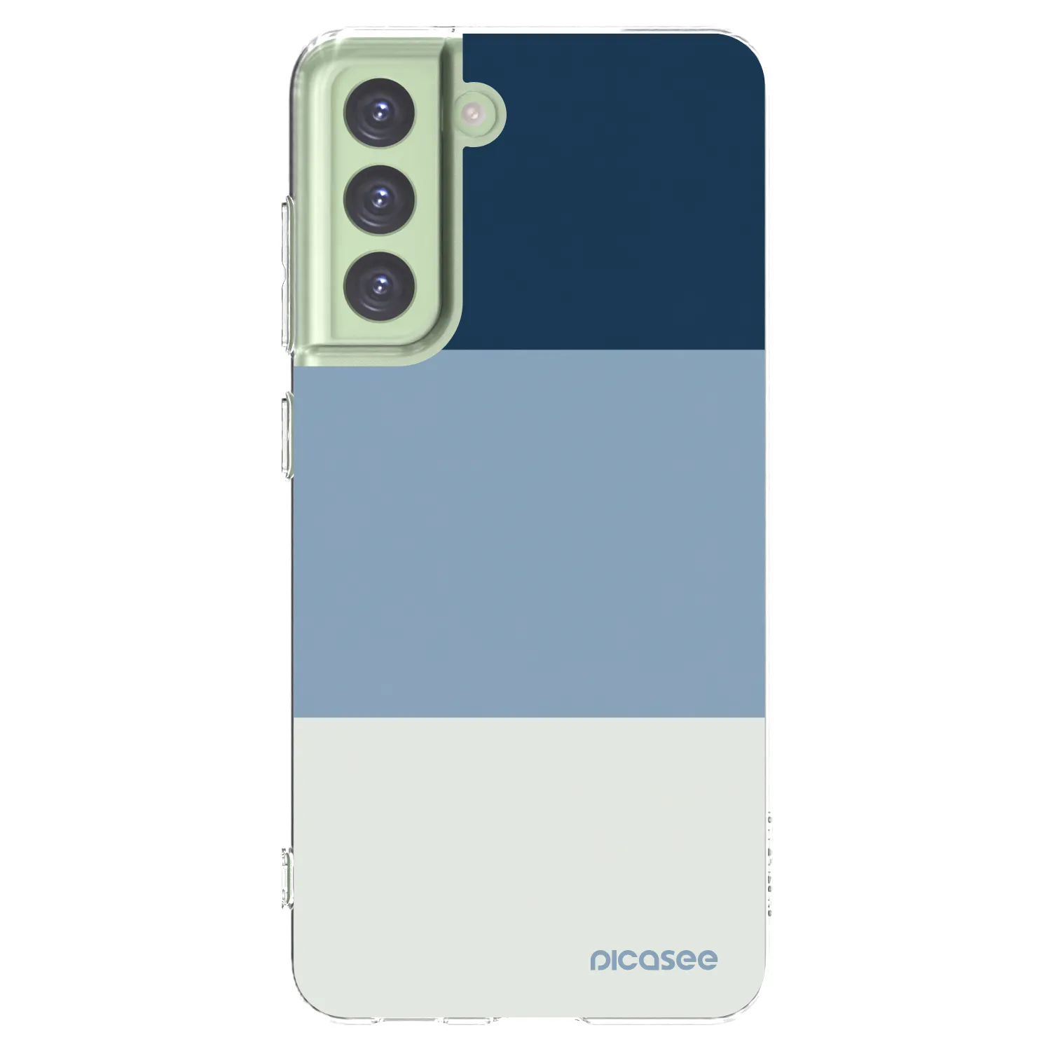 Picasee silikónový prehľadný obal pre Samsung Galaxy S21 FE 5G - Coastal Blue