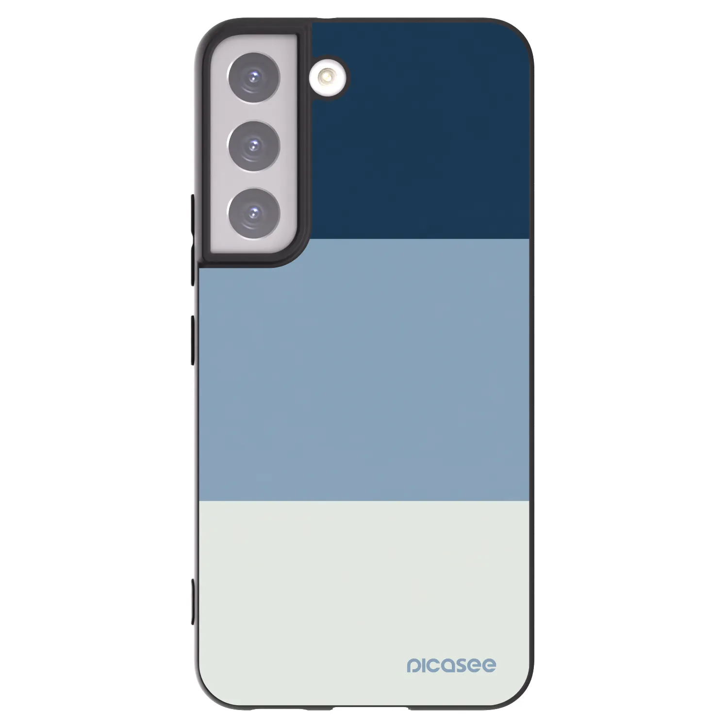 Picasee silikónový čierny obal pre Samsung Galaxy S22 5G - Coastal Blue