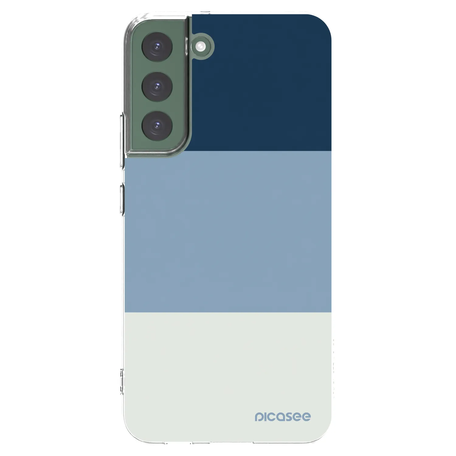 Picasee silikónový prehľadný obal pre Samsung Galaxy S22+ 5G - Coastal Blue