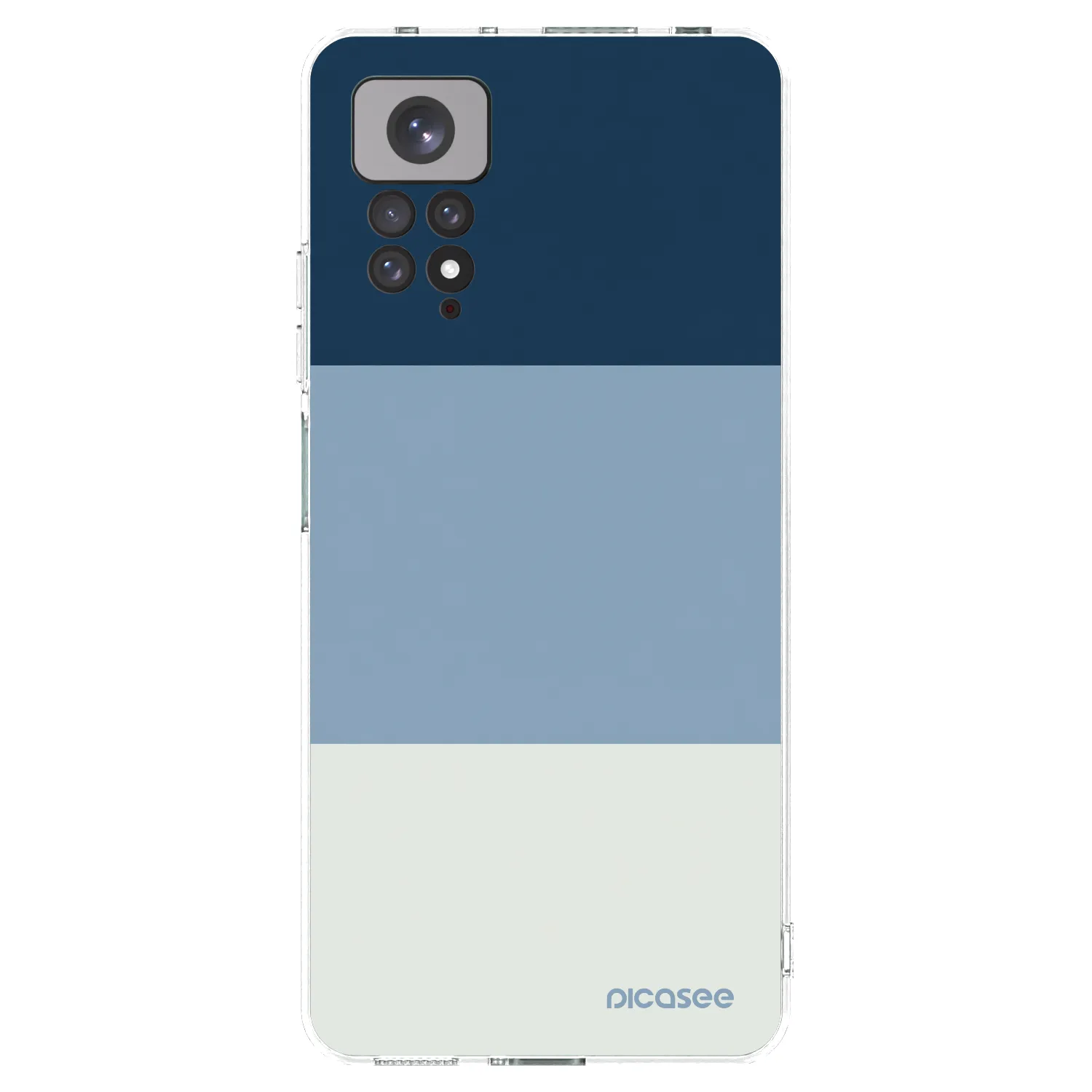 Picasee silikónový prehľadný obal pre Xiaomi Redmi Note 11S 4G - Coastal Blue