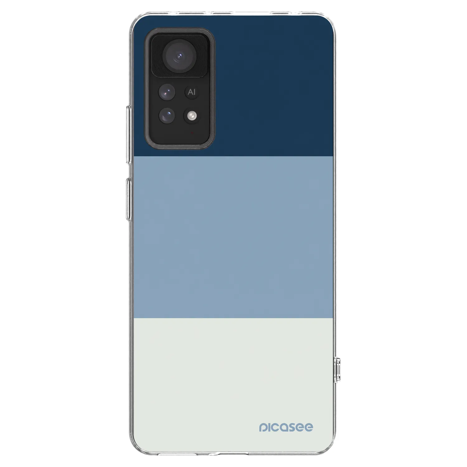 Picasee silikónový prehľadný obal pre Xiaomi Redmi Note 11 Pro - Coastal Blue