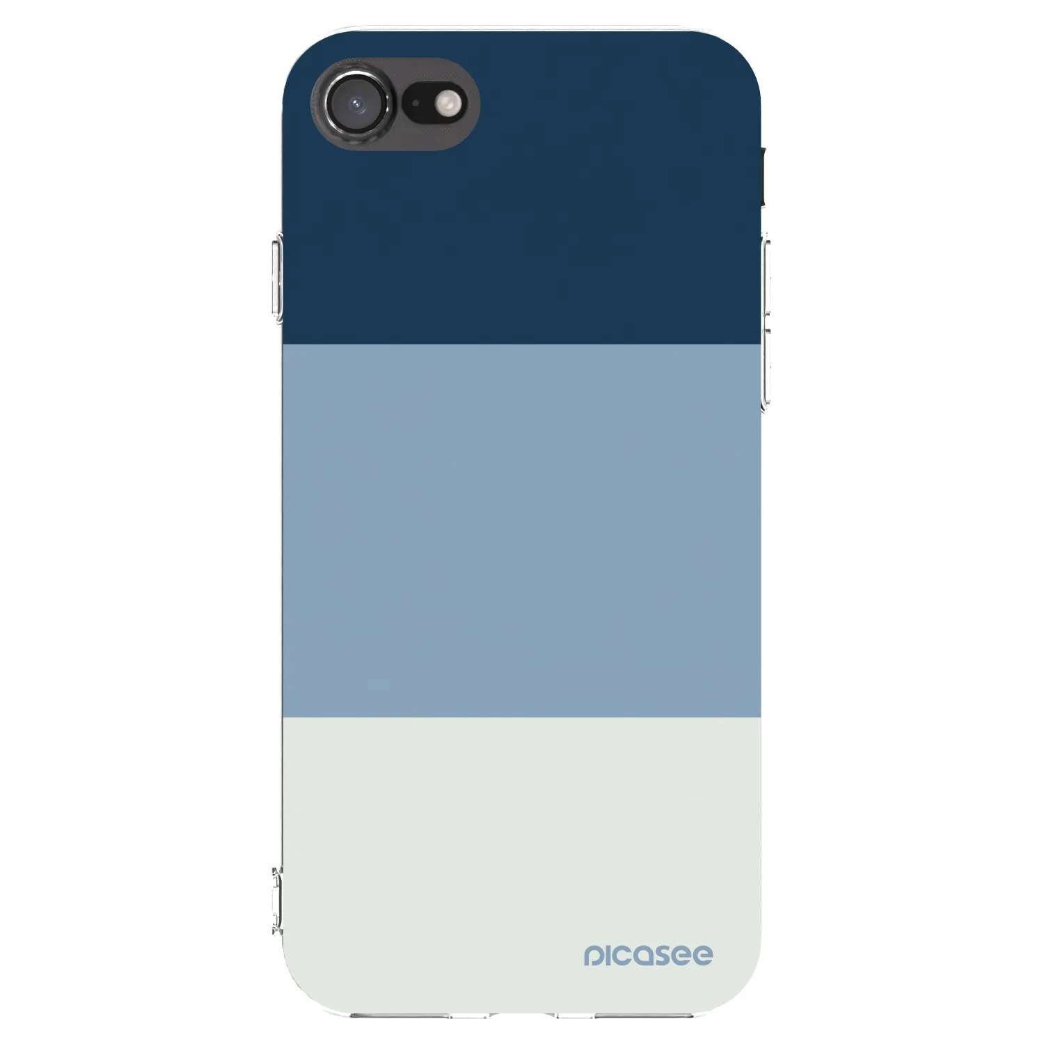 Picasee silikónový prehľadný obal pre Apple iPhone SE 2022 - Coastal Blue