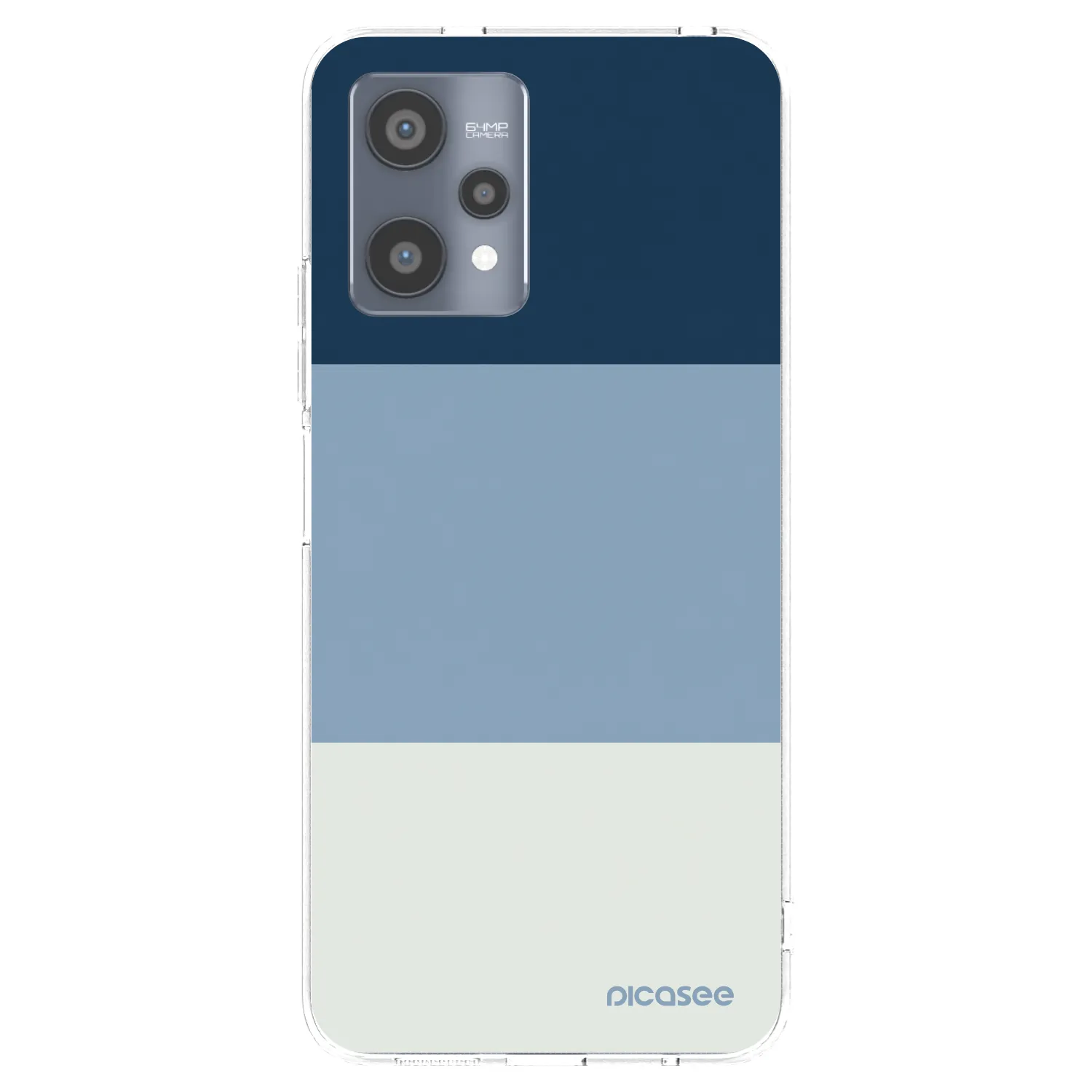 Picasee silikónový prehľadný obal pre Realme 9 Pro 5G - Coastal Blue