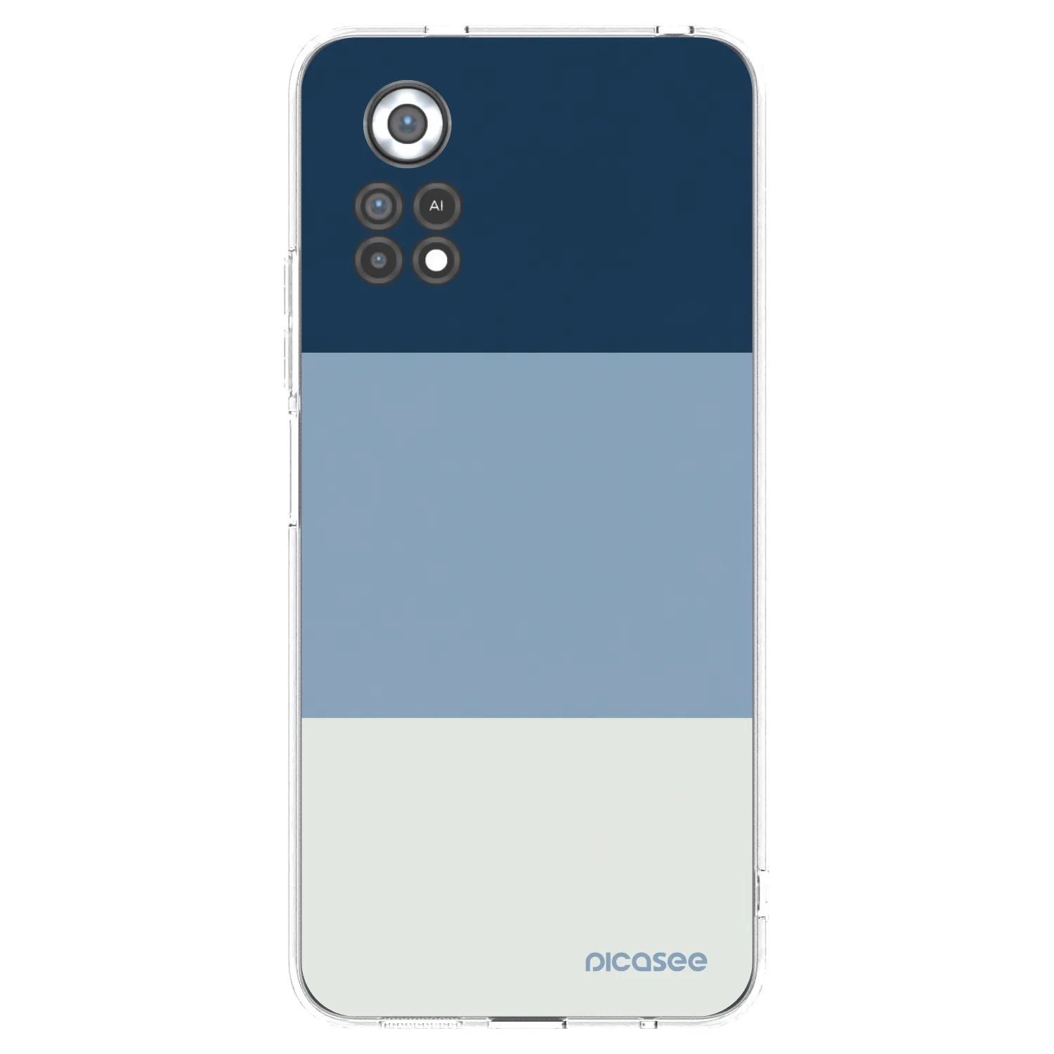 Picasee silikónový prehľadný obal pre Xiaomi Poco X4 Pro 5G - Coastal Blue