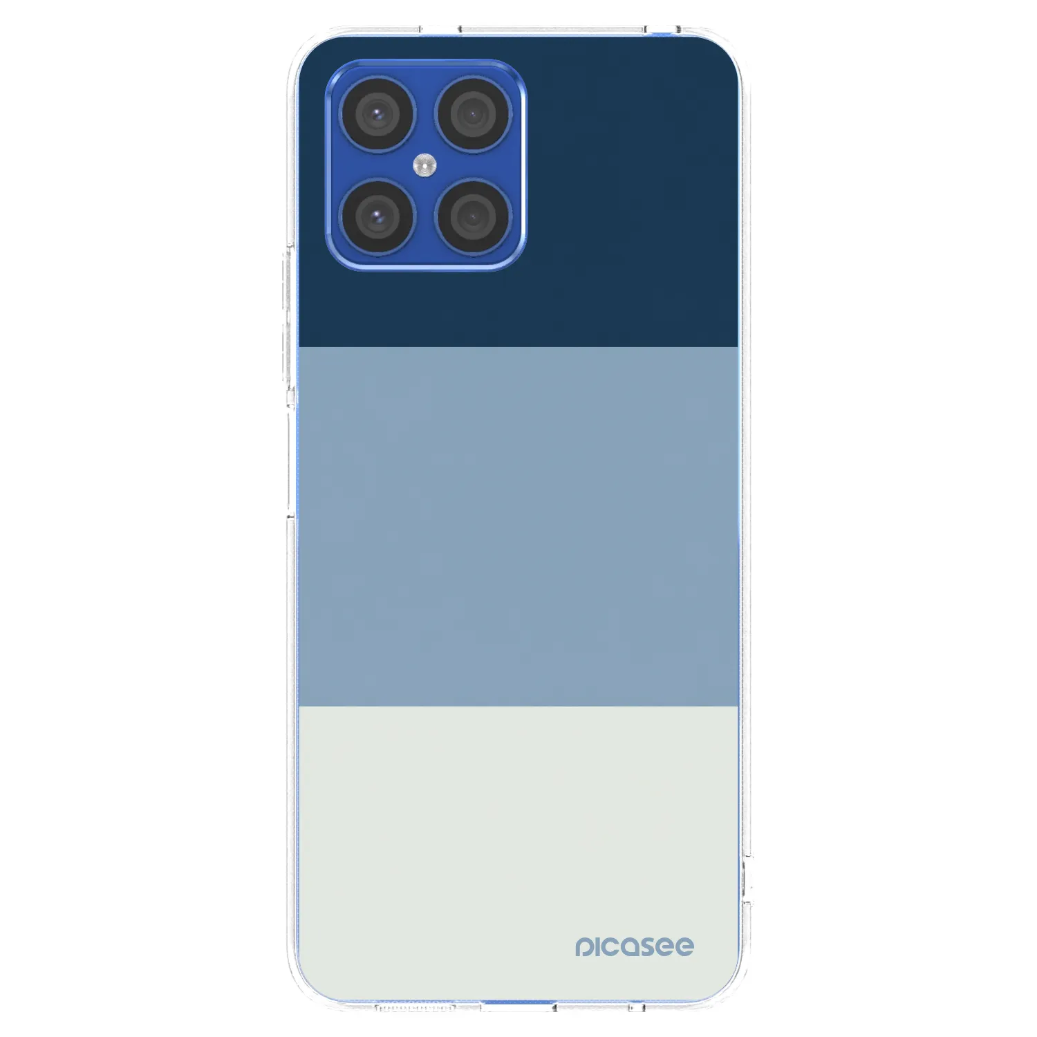 Picasee silikónový prehľadný obal pre Honor X8 4G - Coastal Blue