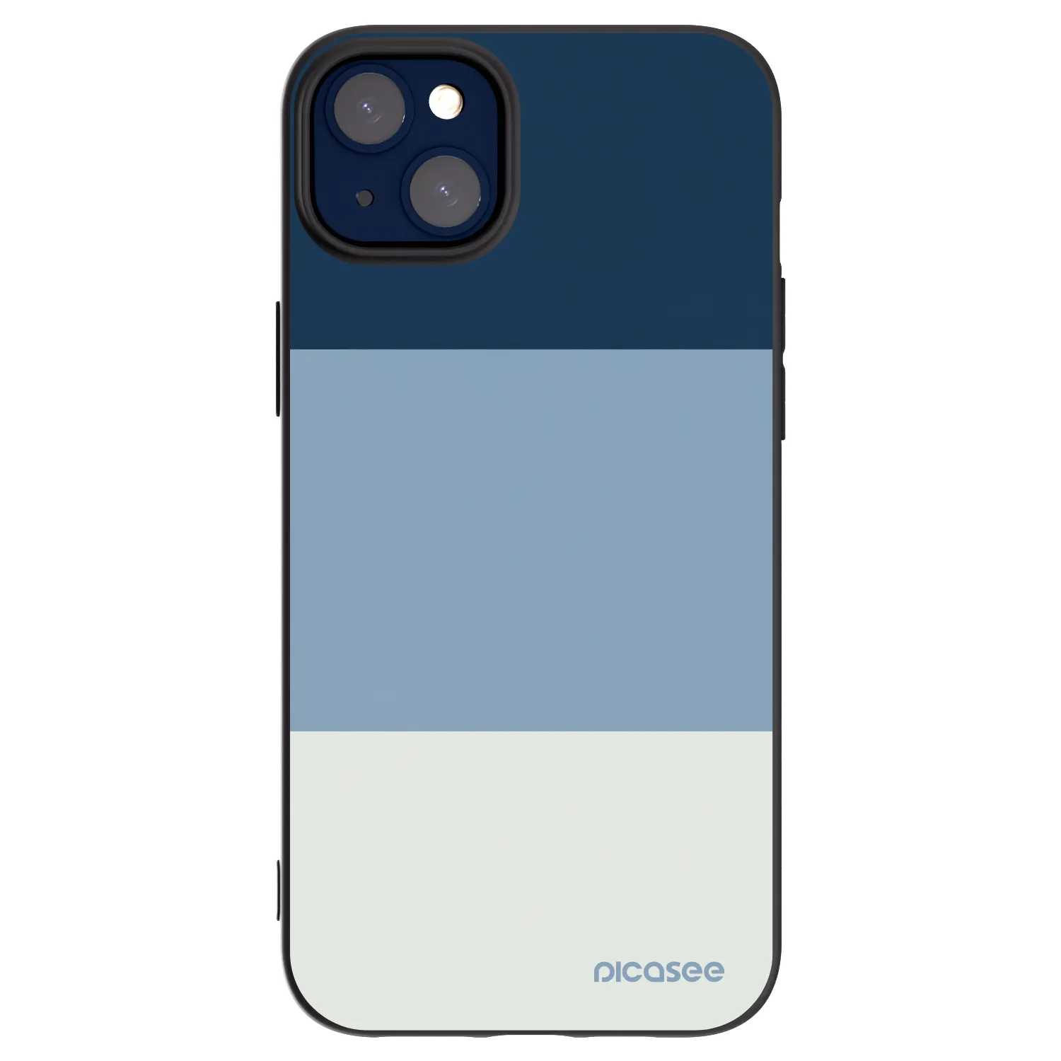 Picasee silikónový čierny obal pre Apple iPhone 14 Plus - Coastal Blue