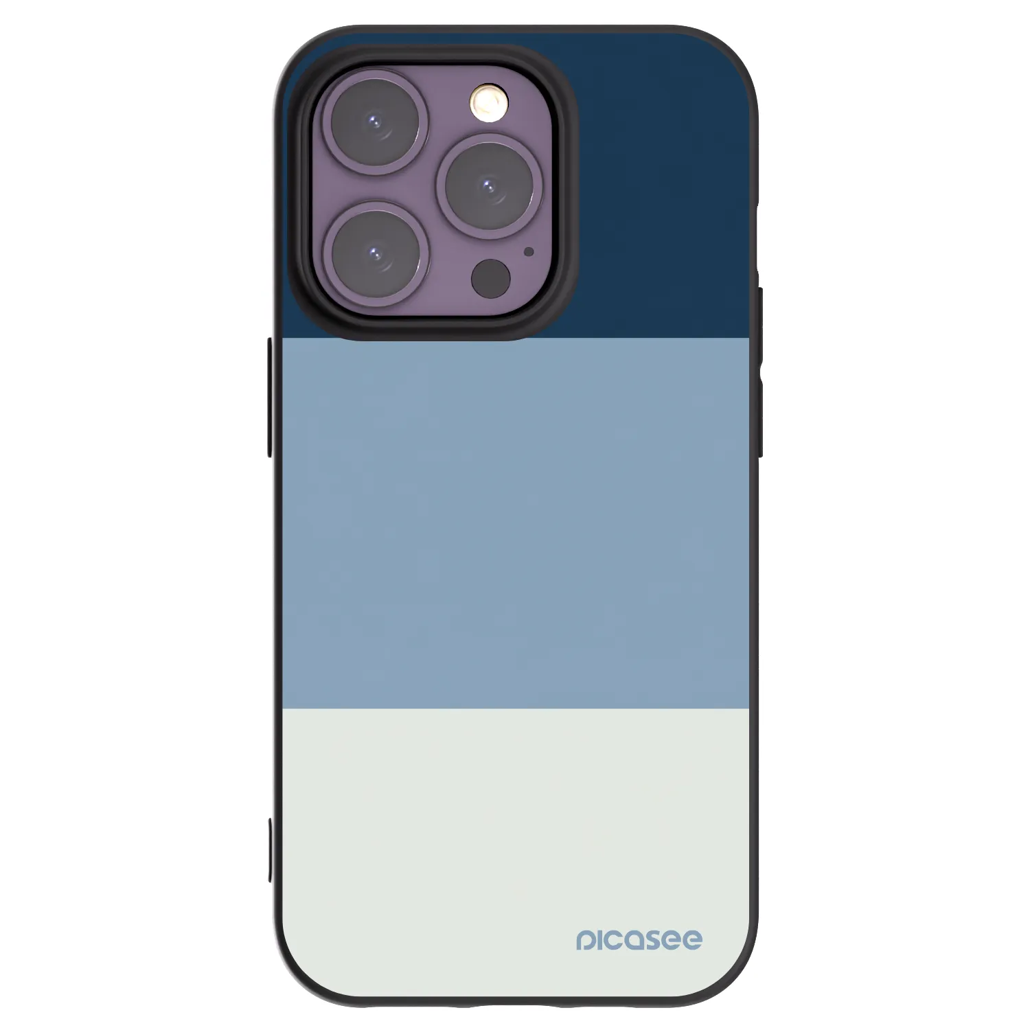 Picasee silikónový čierny obal pre Apple iPhone 14 Pro - Coastal Blue