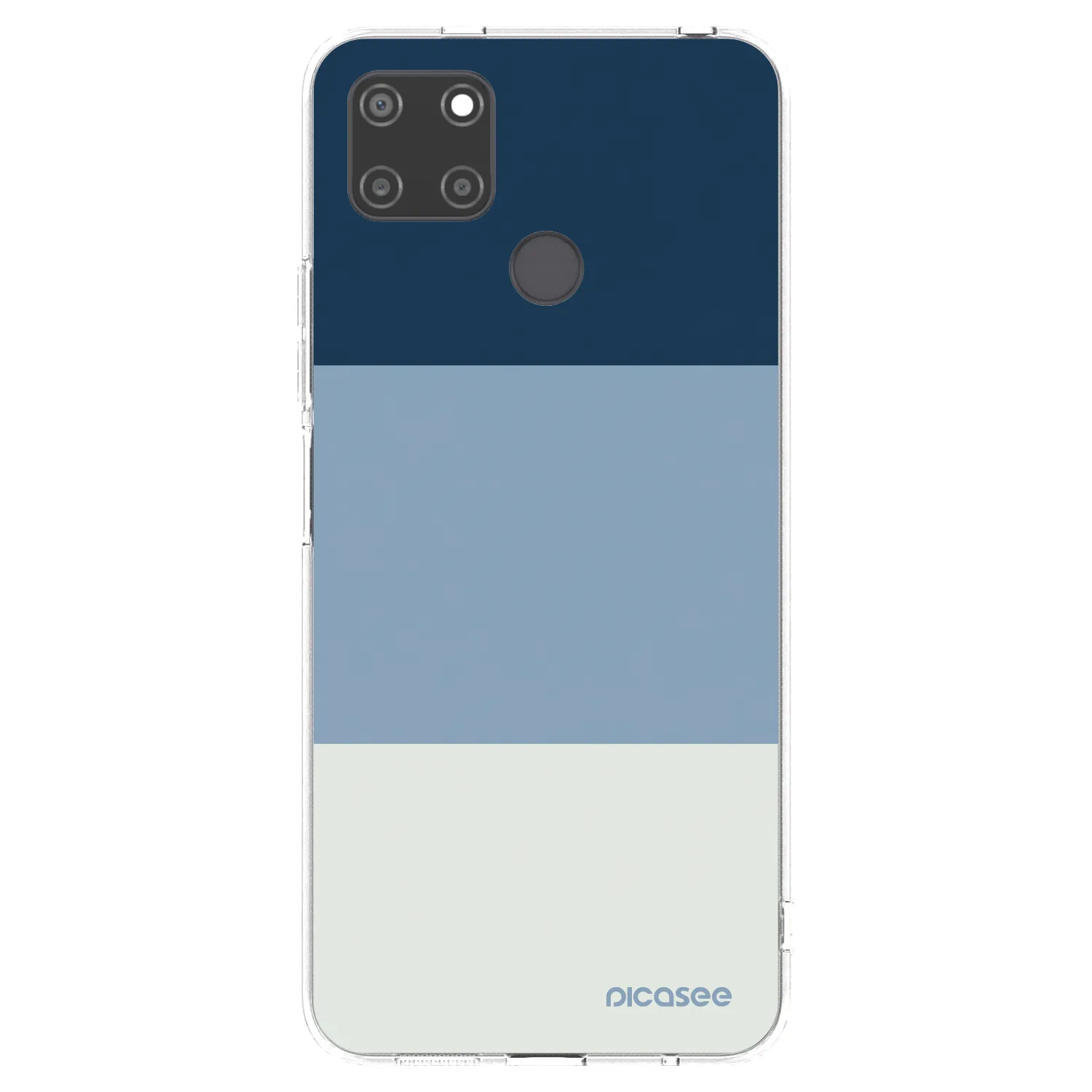 Picasee silikónový prehľadný obal pre Realme C21Y - Coastal Blue