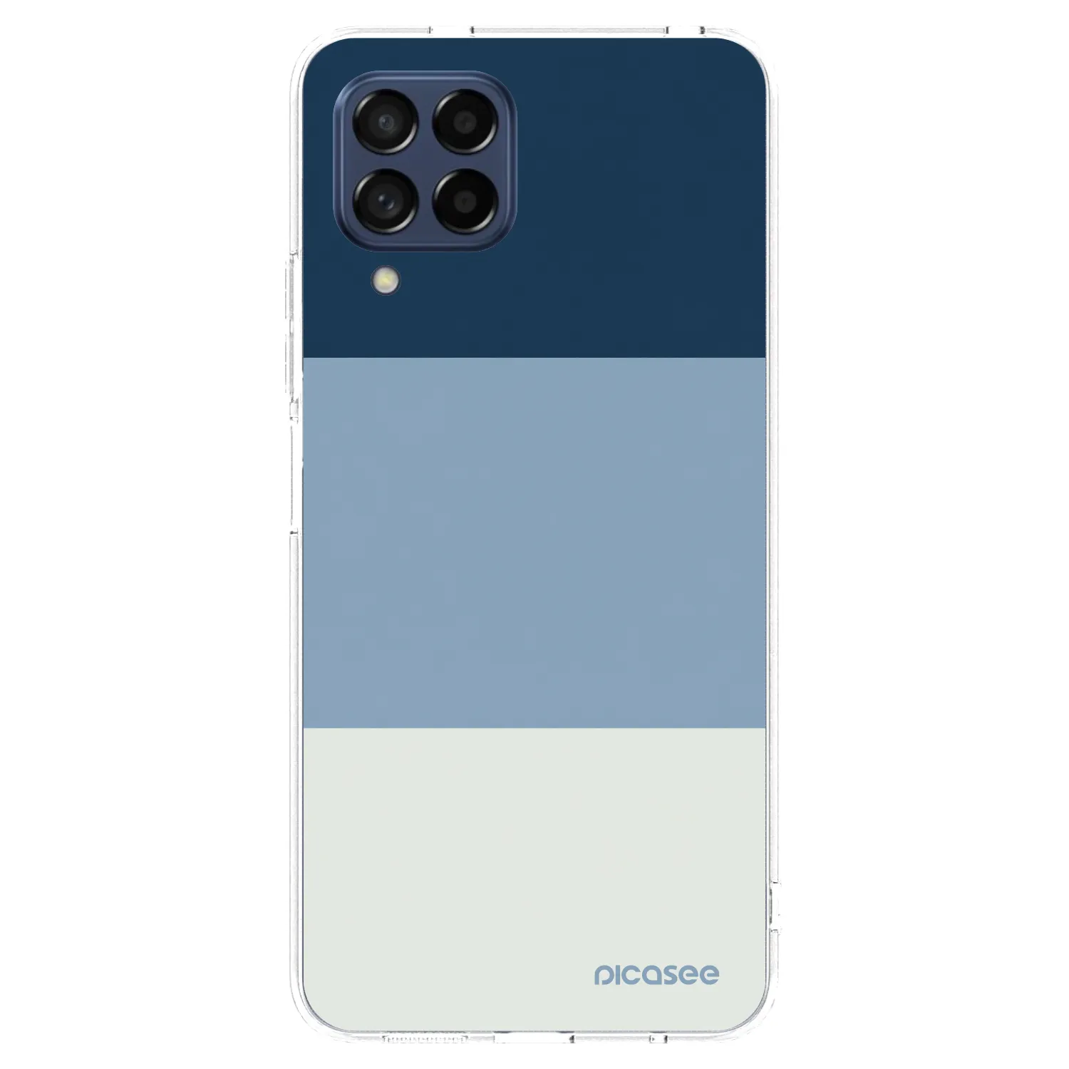 Picasee silikónový prehľadný obal pre Samsung Galaxy M53 5G - Coastal Blue