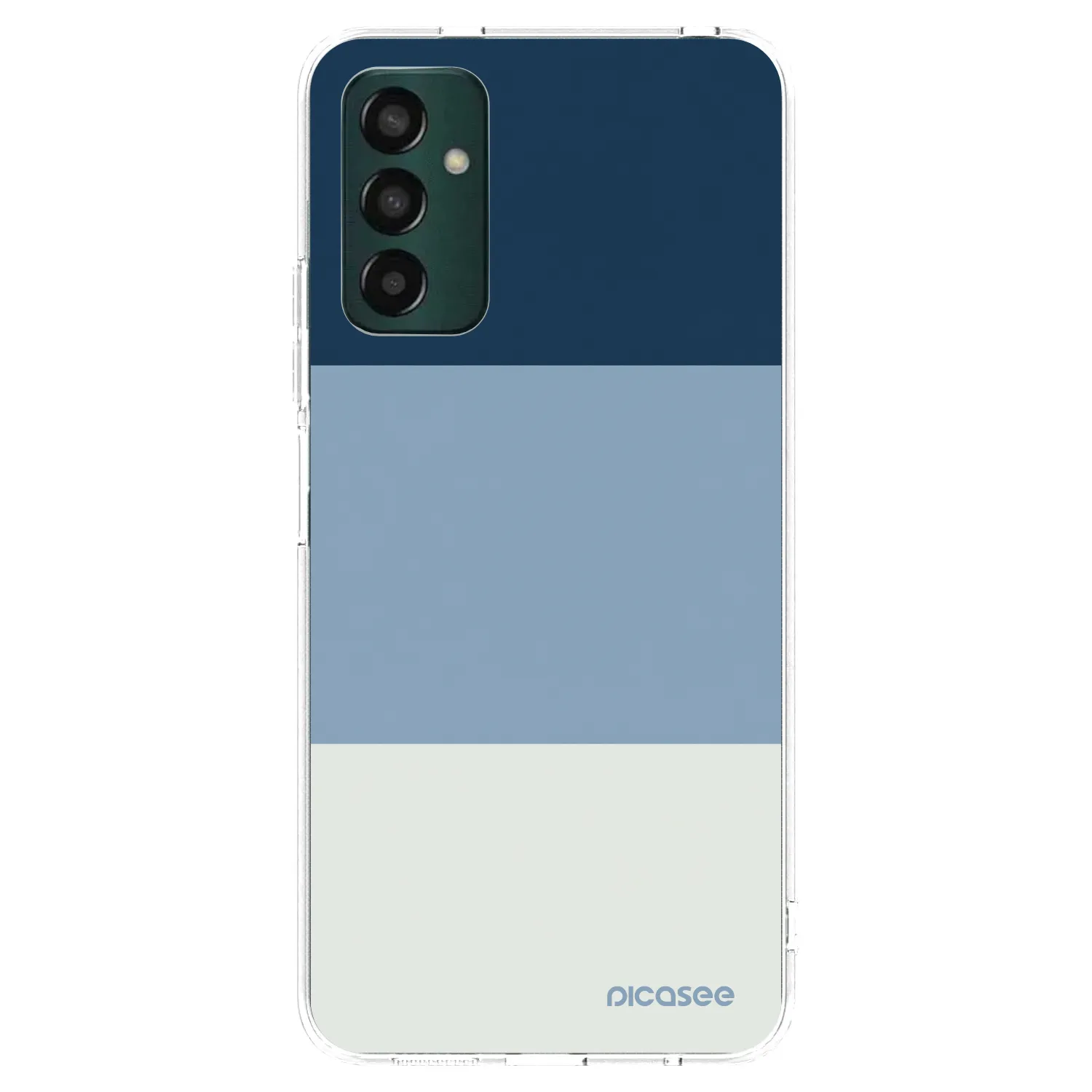 Picasee silikónový prehľadný obal pre Samsung Galaxy M13 M135F - Coastal Blue