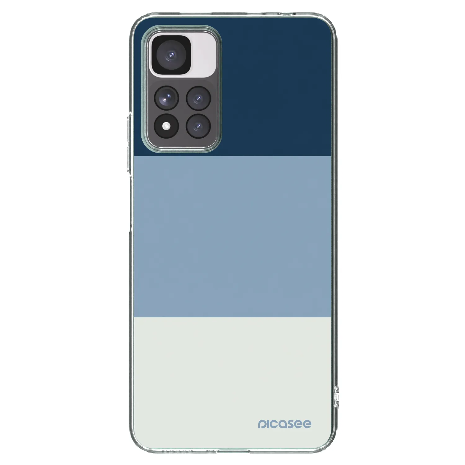 Picasee silikónový prehľadný obal pre Xiaomi Redmi Note 11 Pro+ 5G - Coastal Blue