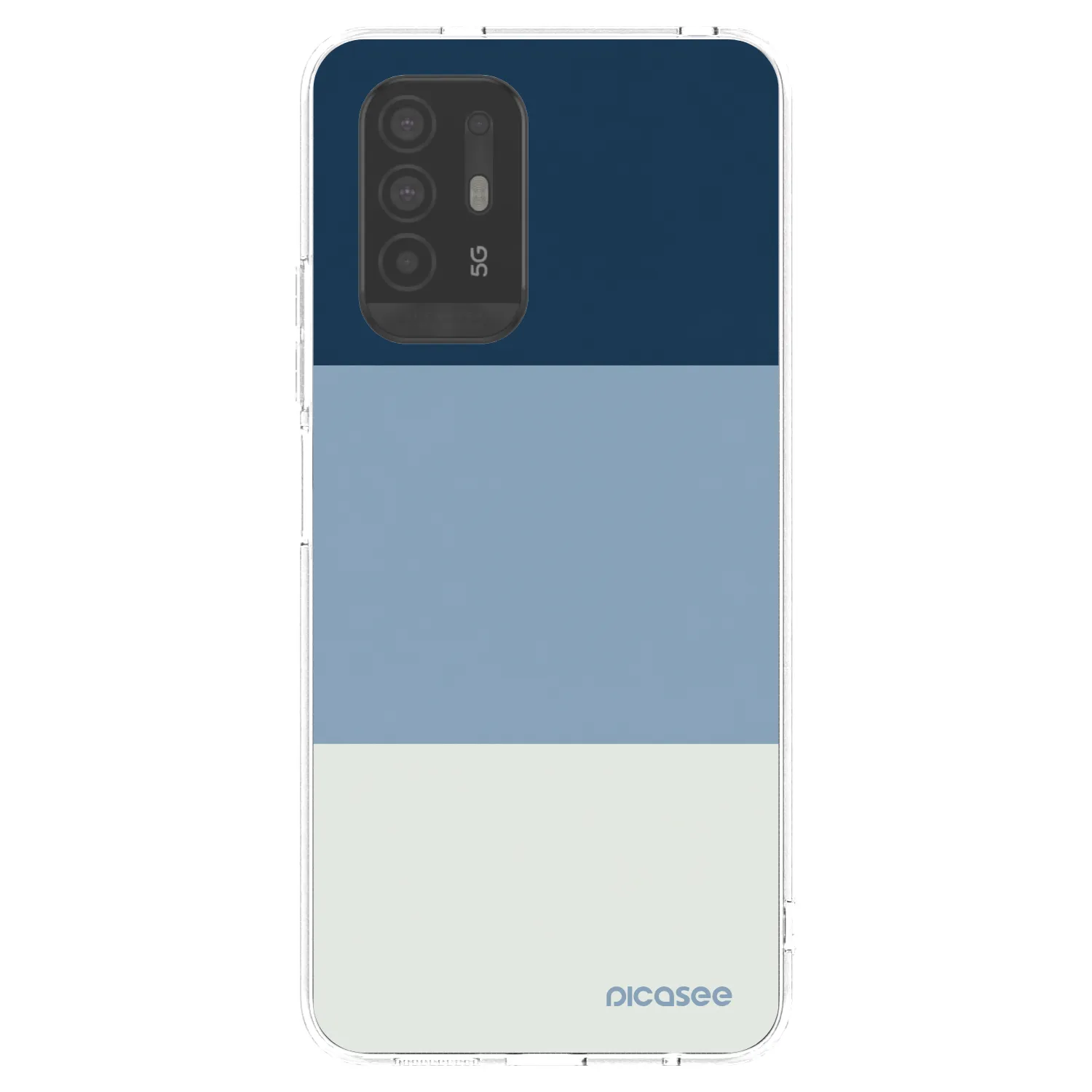 Picasee silikónový prehľadný obal pre OPPO A94 5G - Coastal Blue