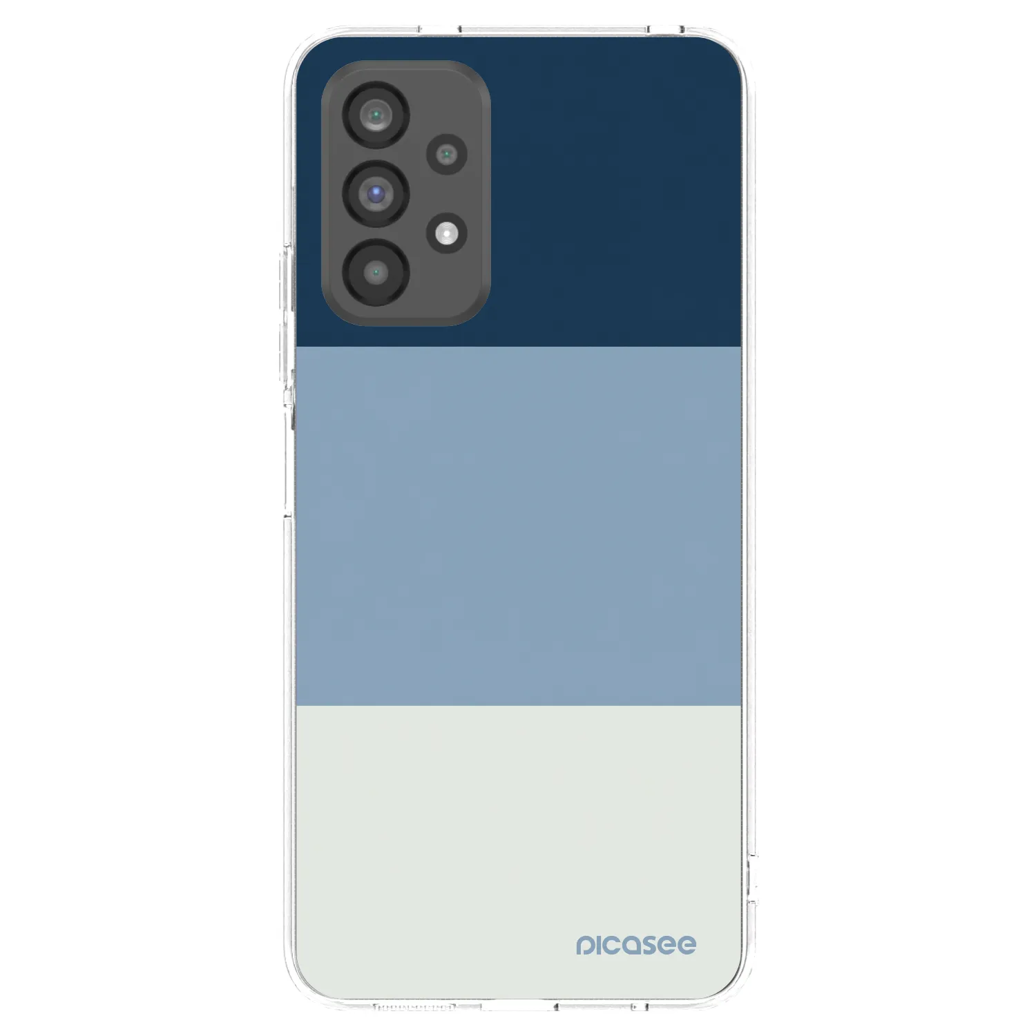 Picasee silikónový prehľadný obal pre Samsung Galaxy A73 5G - Coastal Blue