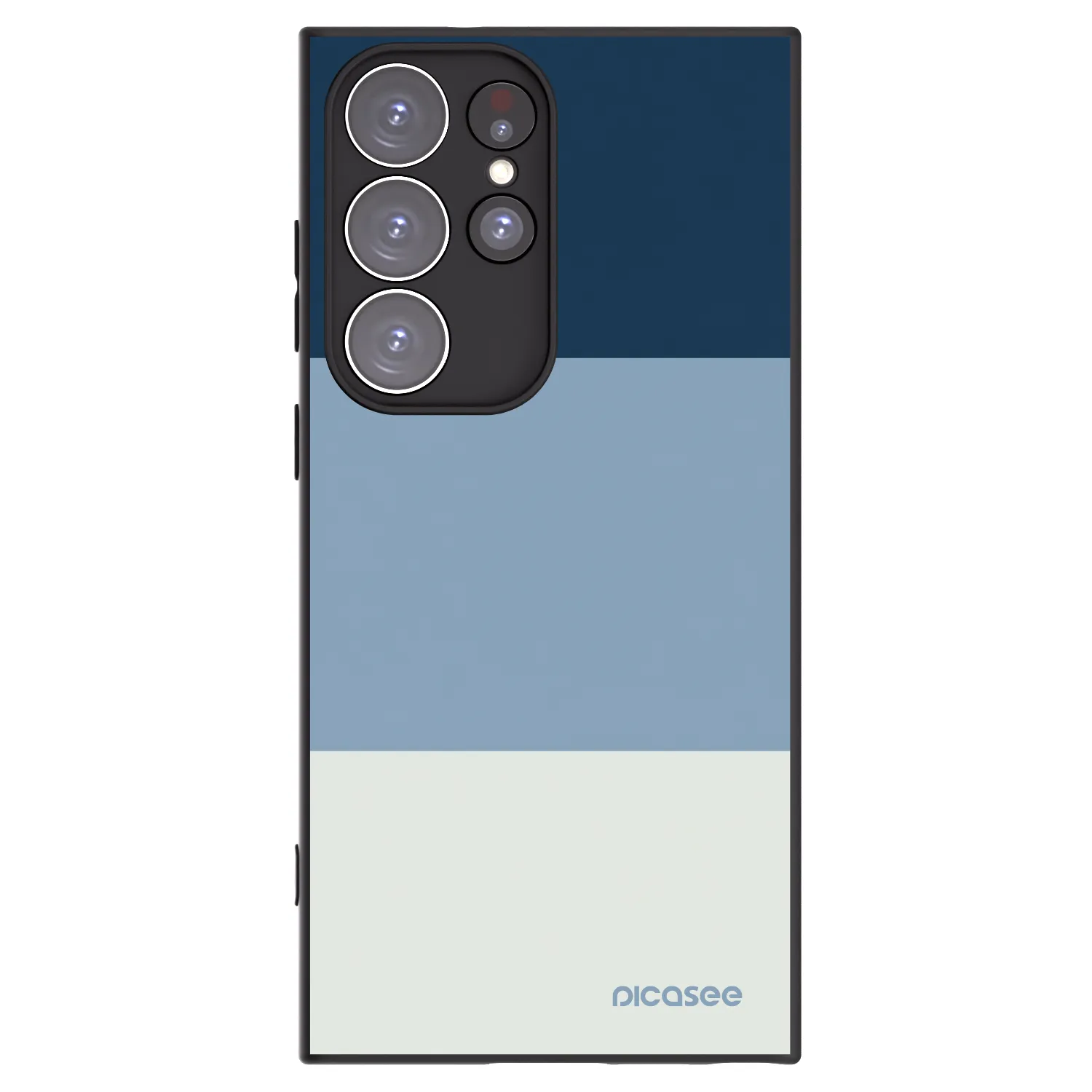 Picasee silikónový čierny obal pre Samsung Galaxy S23 Ultra 5G - Coastal Blue