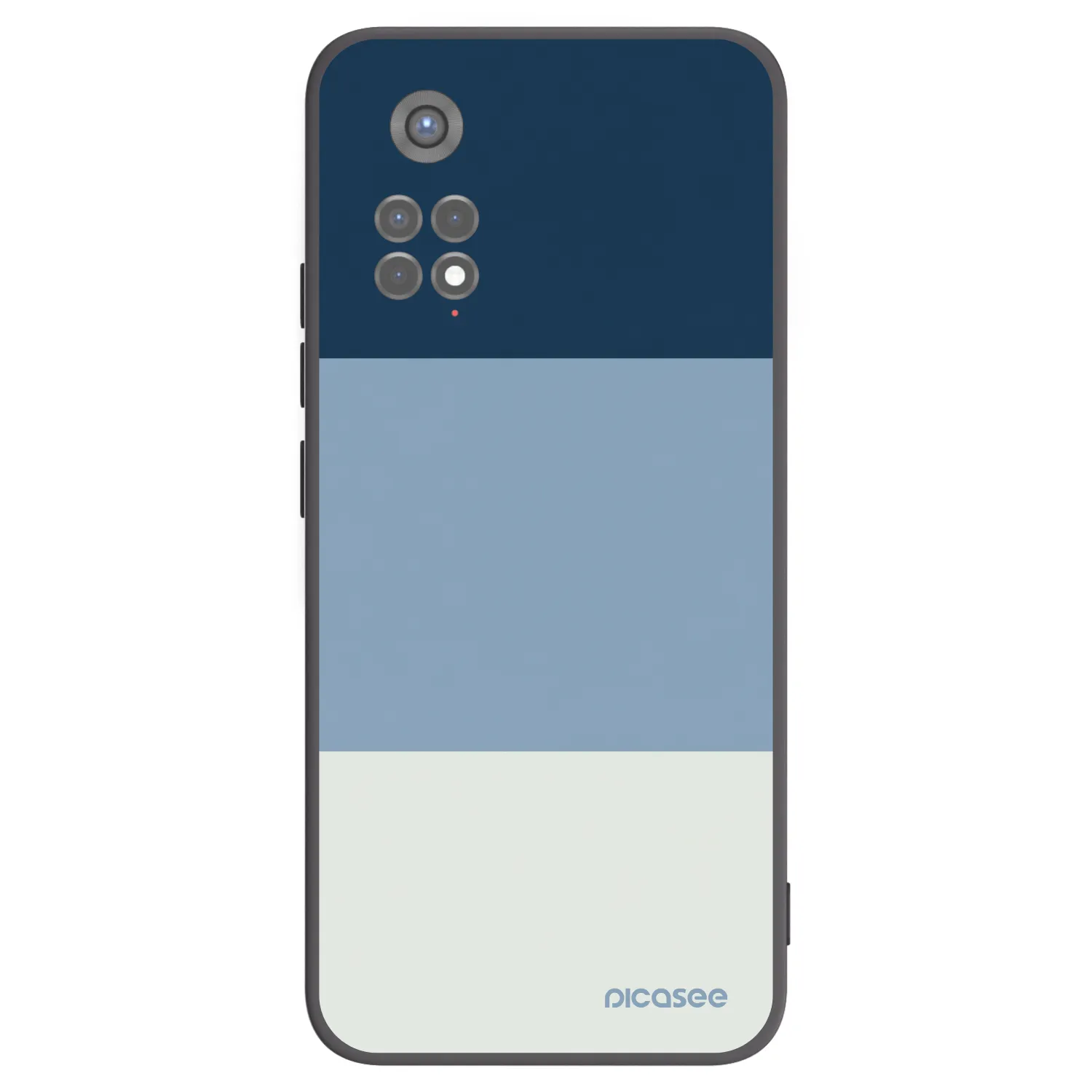 Picasee silikónový čierny obal pre Xiaomi Redmi Note 11S 5G - Coastal Blue