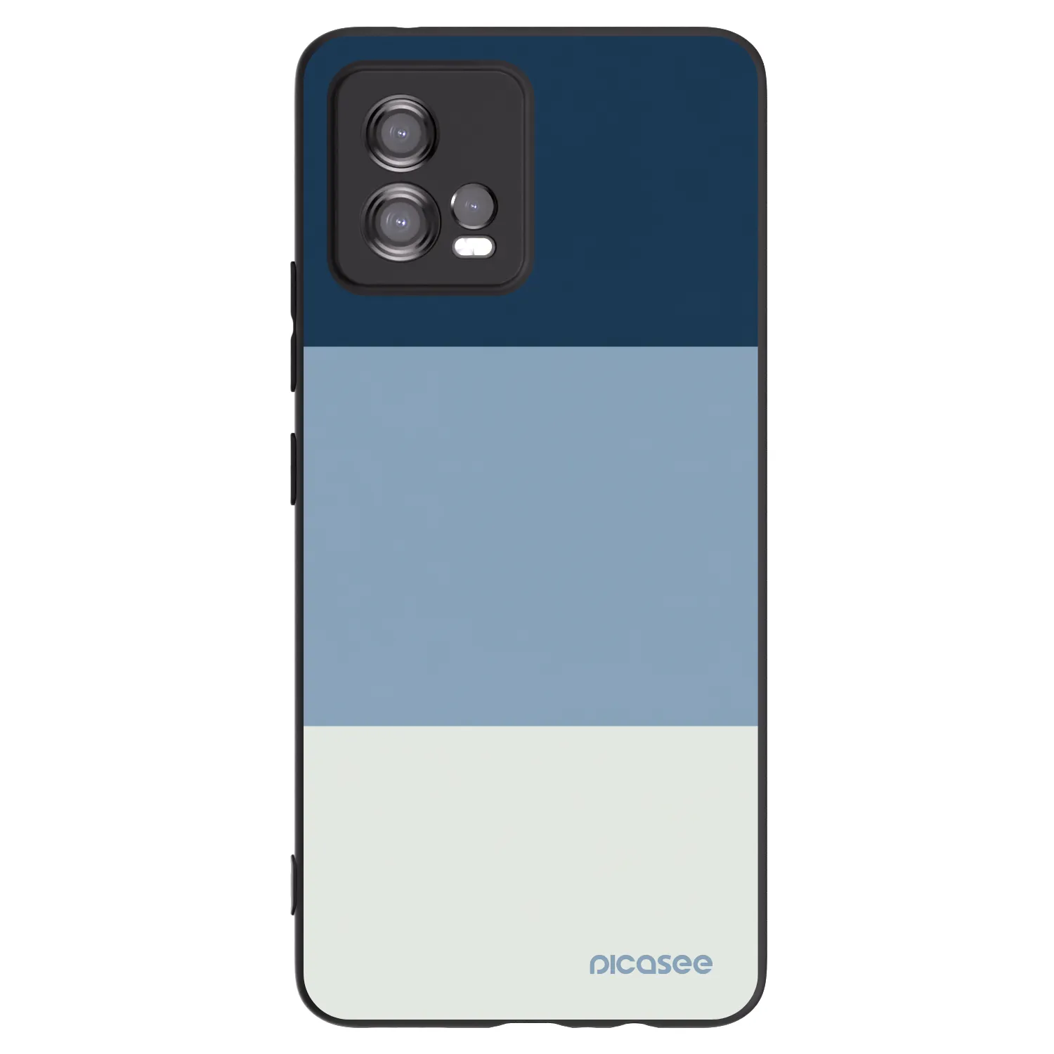Picasee silikónový čierny obal pre Motorola Moto G72 - Coastal Blue