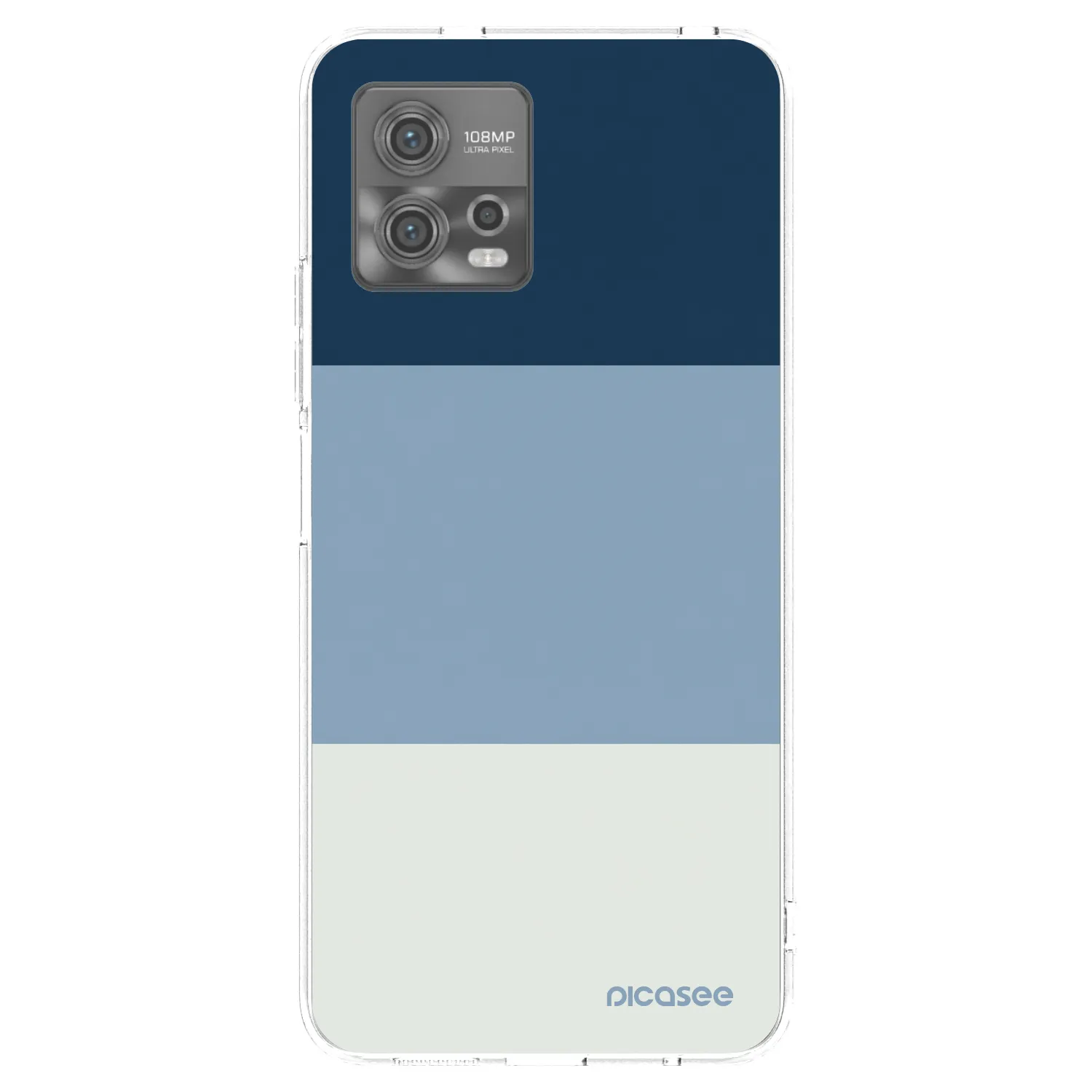 Picasee silikónový prehľadný obal pre Motorola Moto G72 - Coastal Blue