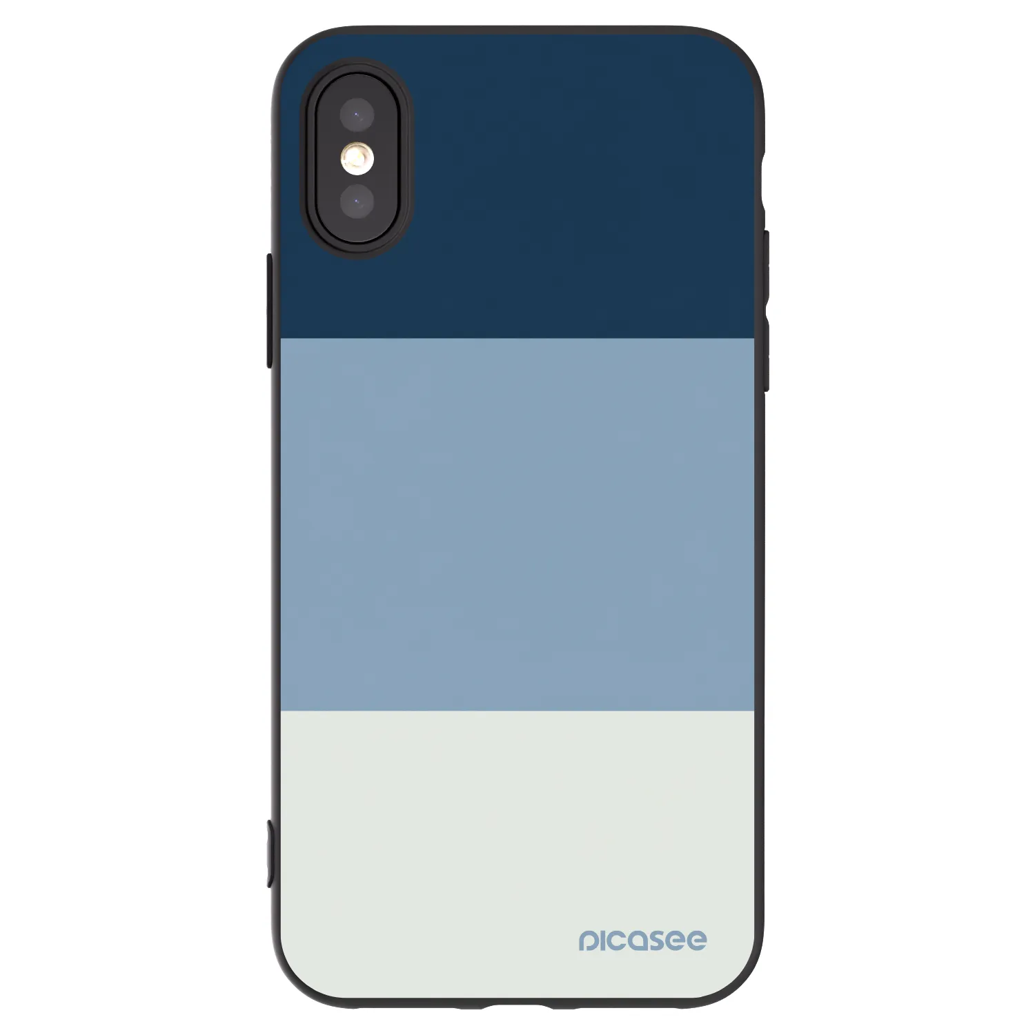 Picasee silikónový čierny obal pre Apple iPhone X/XS - Coastal Blue