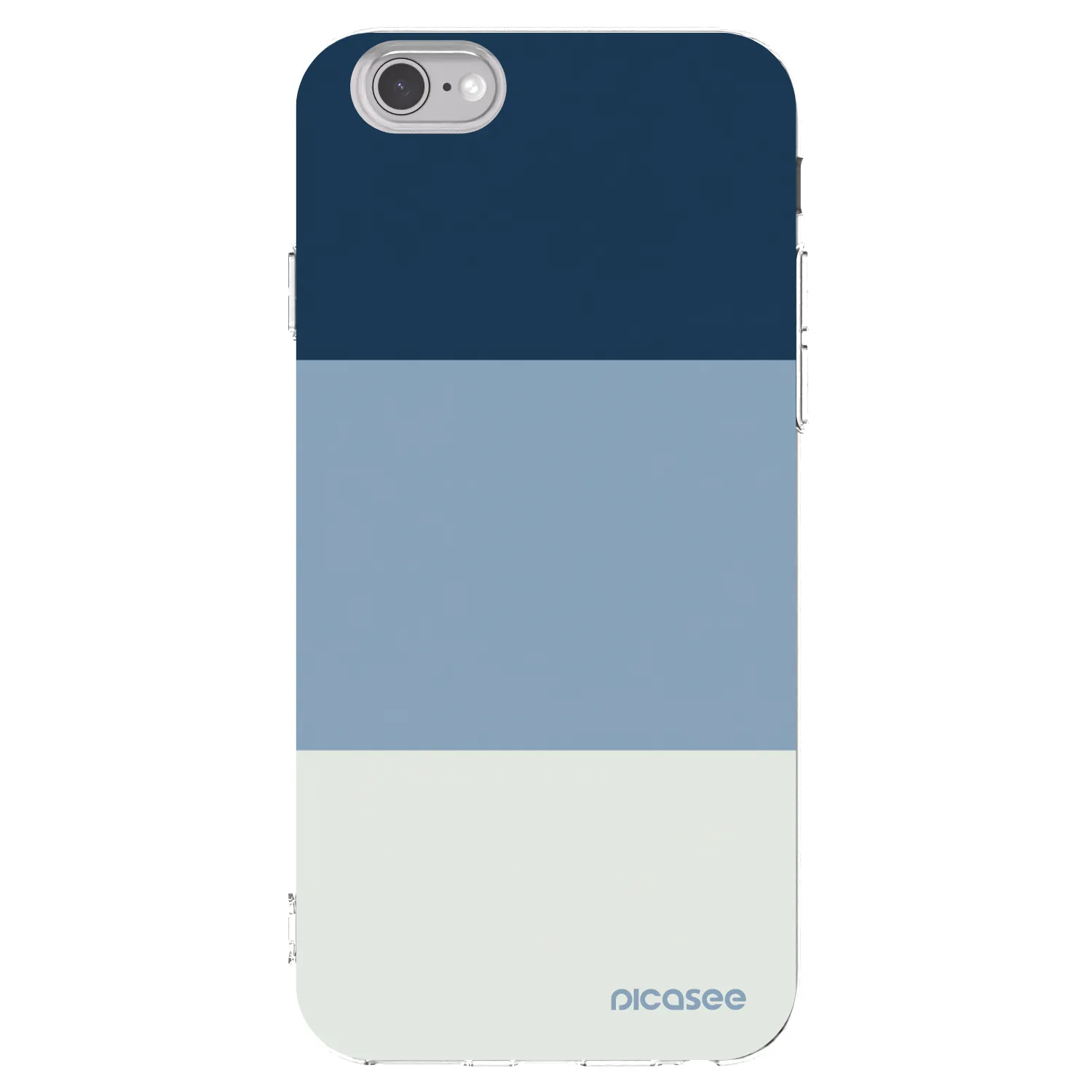 Picasee silikónový prehľadný obal pre Apple iPhone 6/6S - Coastal Blue