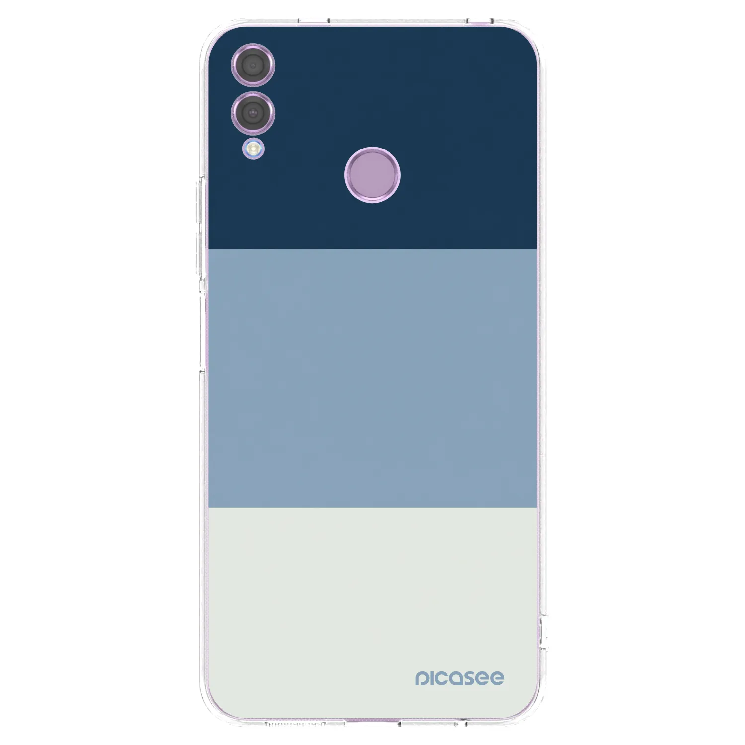 Picasee silikónový prehľadný obal pre Honor 8X - Coastal Blue