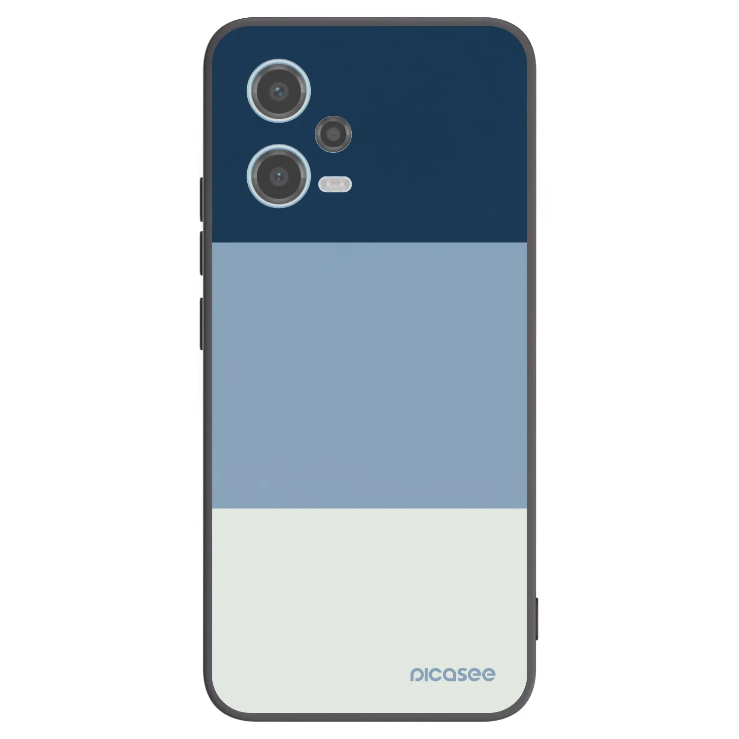 Picasee silikónový čierny obal pre Xiaomi Redmi Note 12 5G - Coastal Blue