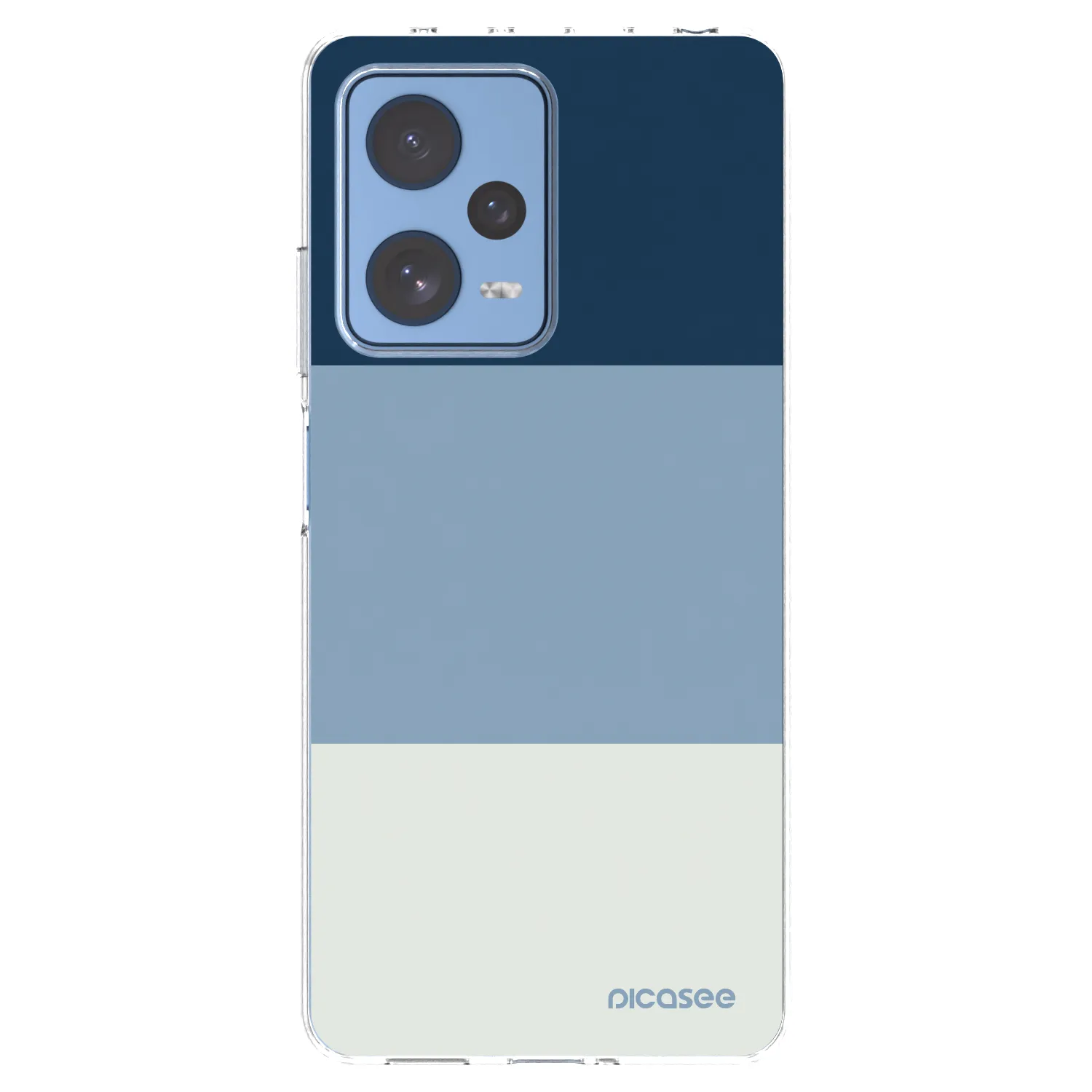 Picasee silikónový prehľadný obal pre Xiaomi Redmi Note 12 Pro 5G - Coastal Blue