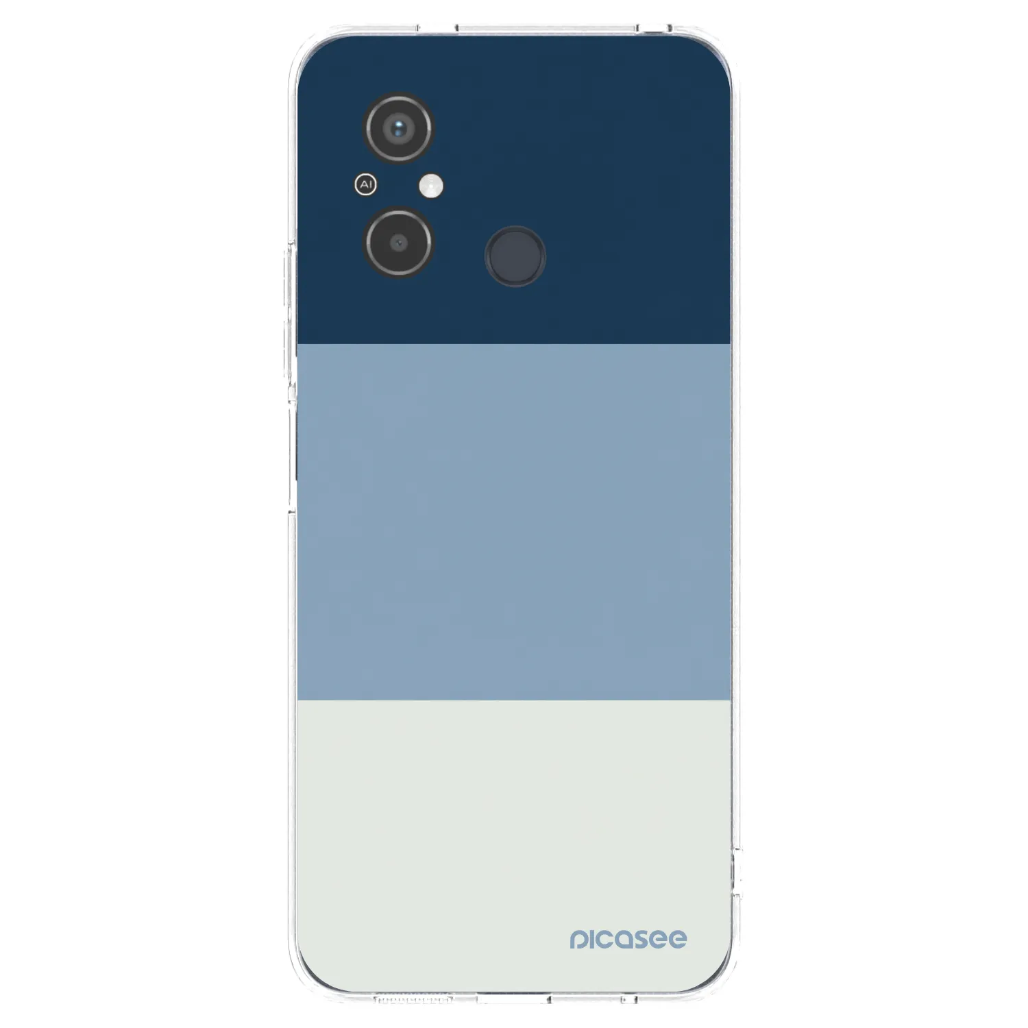 Picasee silikónový prehľadný obal pre Xiaomi Redmi 12C - Coastal Blue