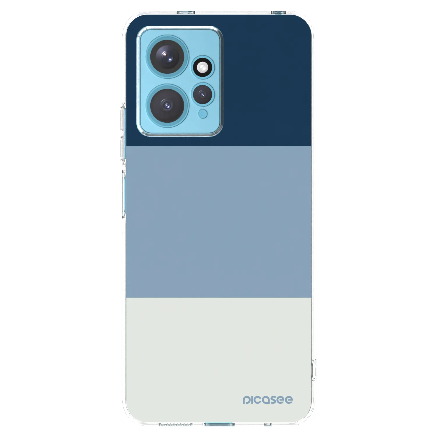 Picasee silikónový prehľadný obal pre Xiaomi Redmi Note 12 4G - Coastal Blue