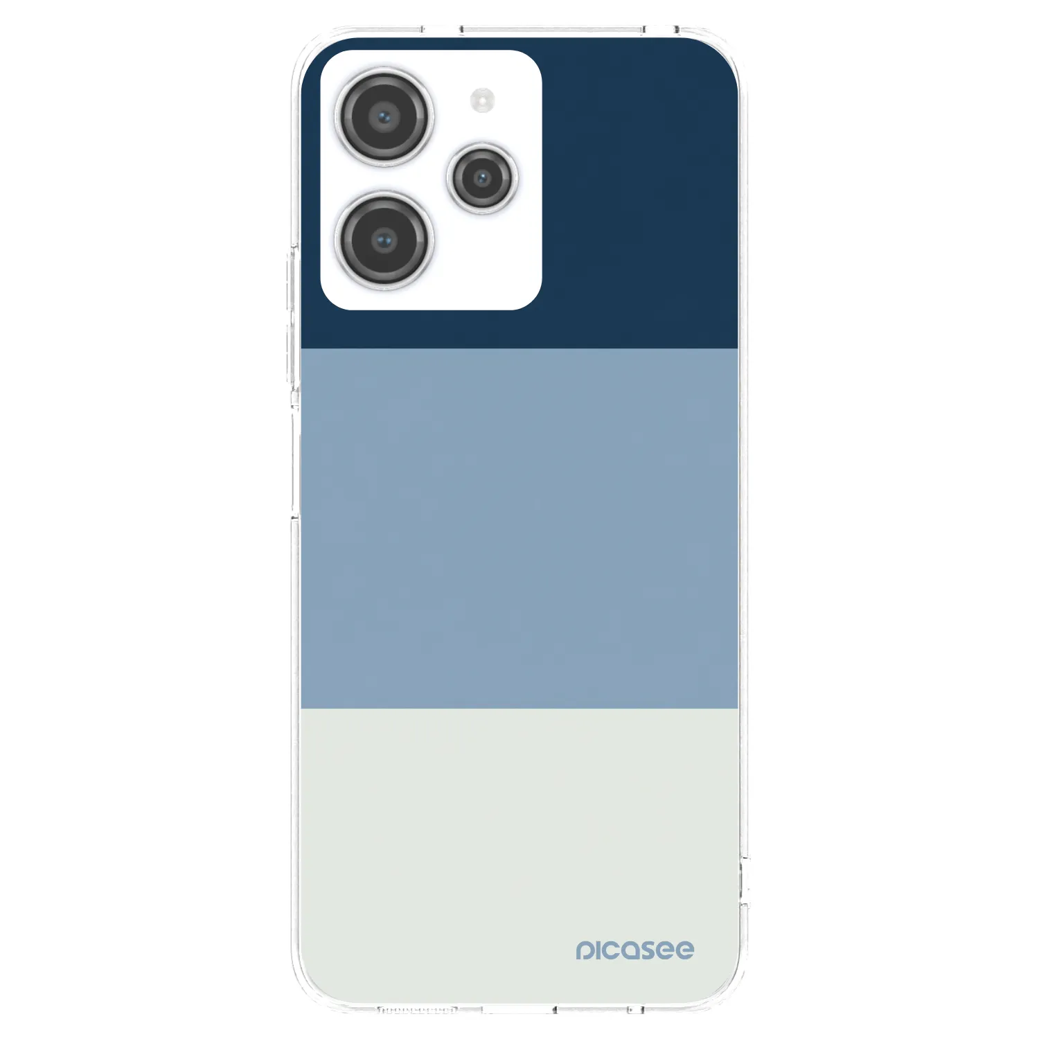 Picasee silikónový prehľadný obal pre Xiaomi Redmi 12 4G - Coastal Blue
