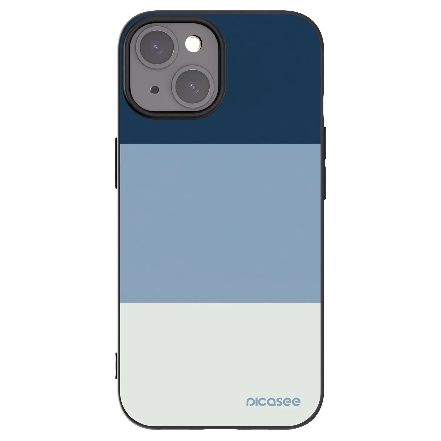 Picasee silikónový čierny obal pre Apple iPhone 15 - Coastal Blue
