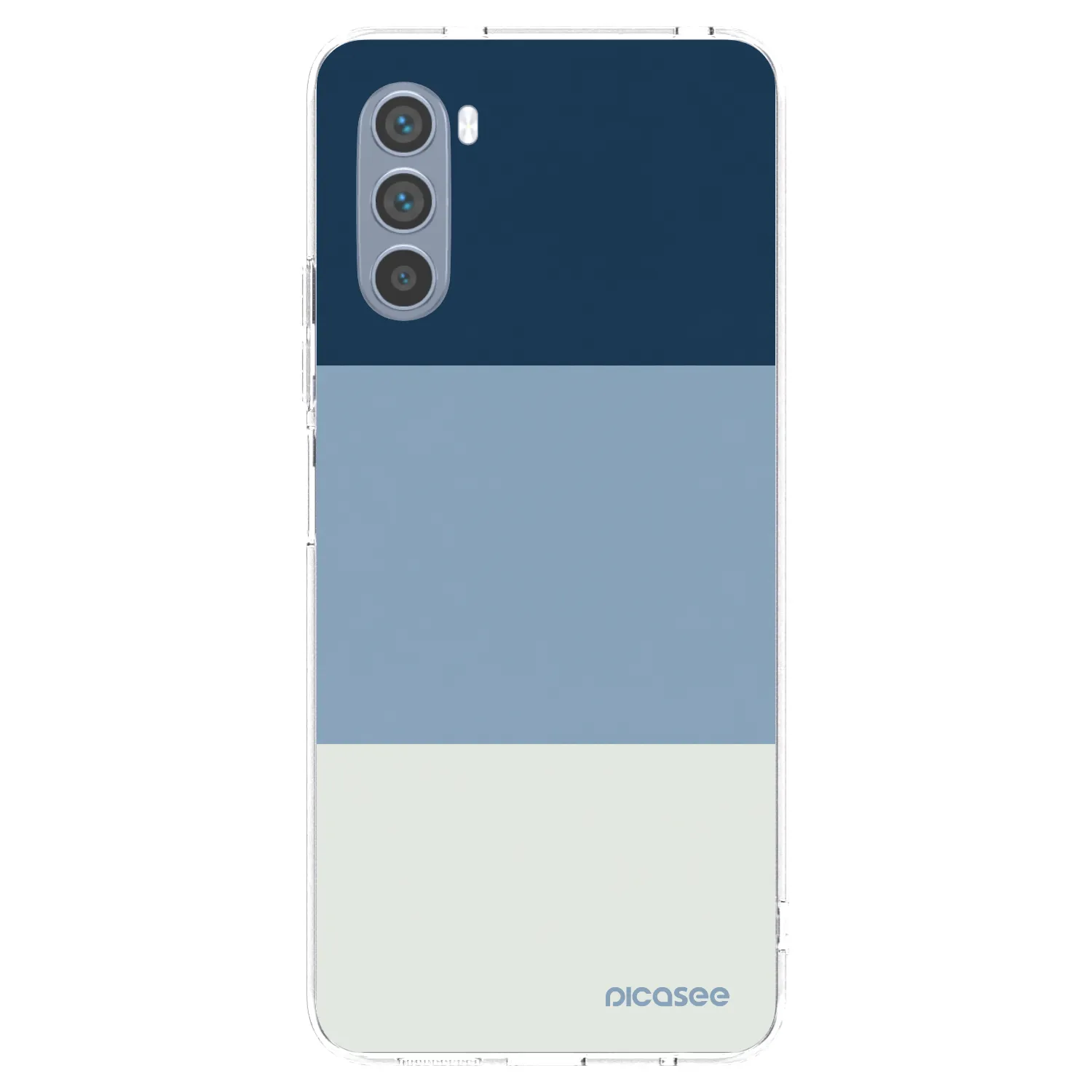 Picasee silikónový prehľadný obal pre Motorola Moto G62 - Coastal Blue