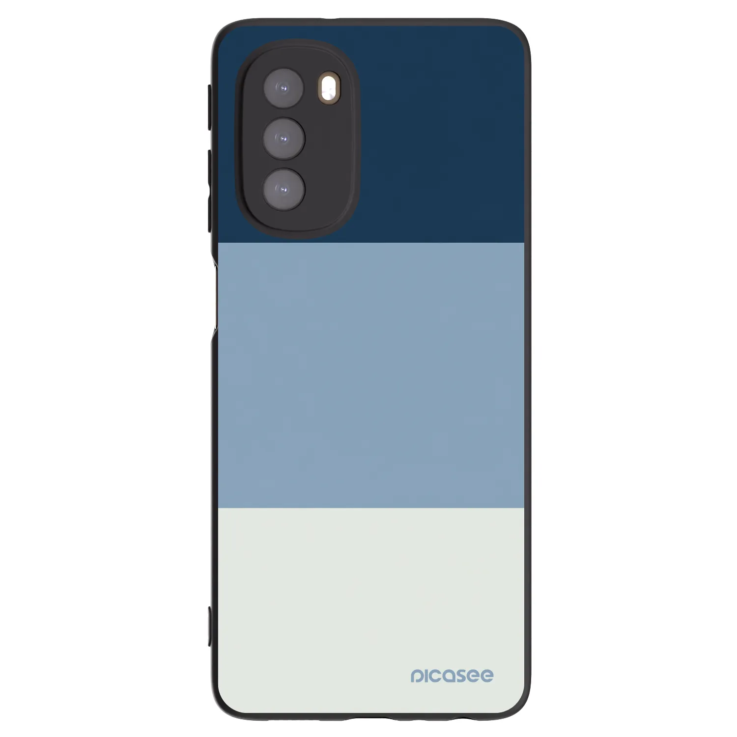 Picasee silikónový čierny obal pre Motorola Moto G51 - Coastal Blue