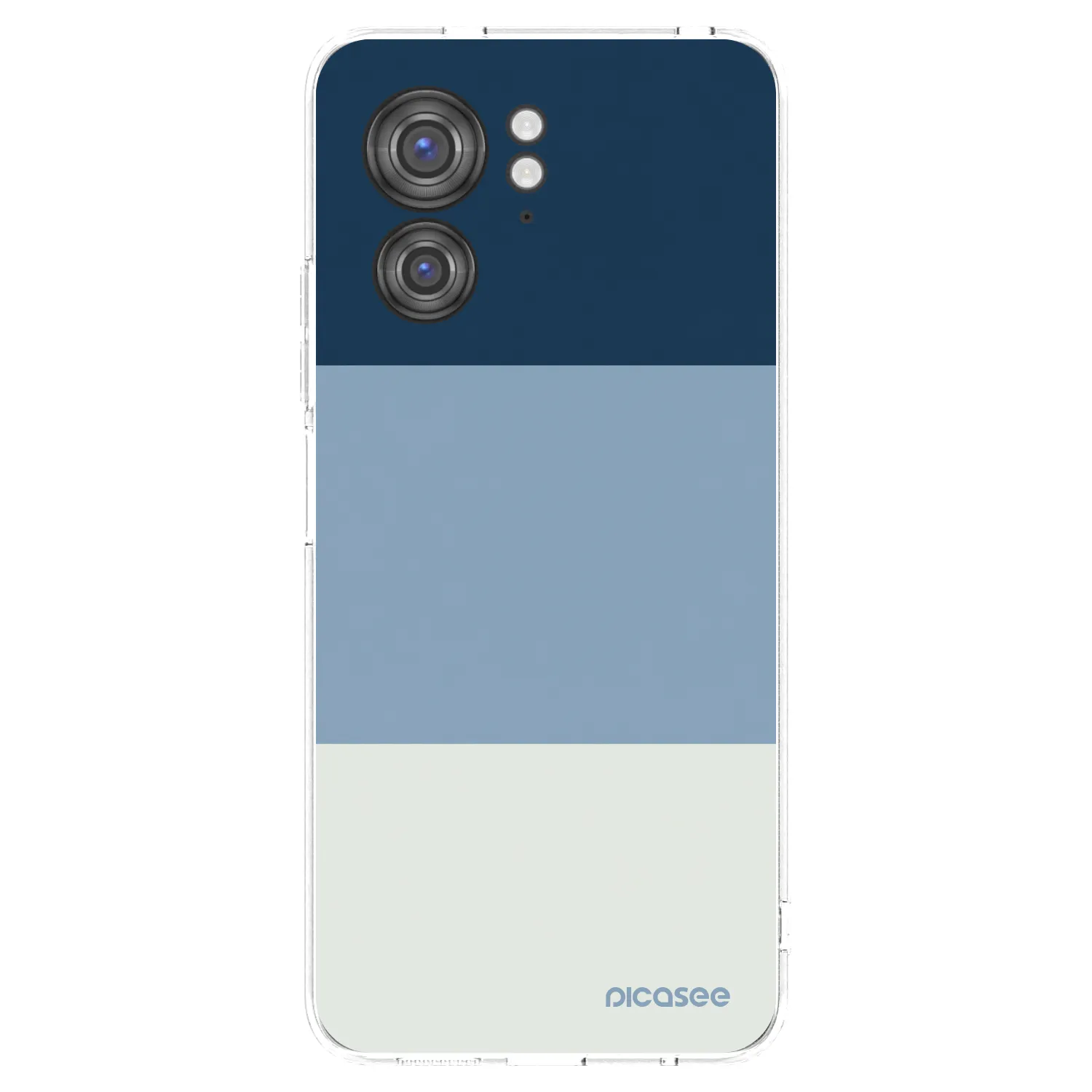 Picasee silikónový prehľadný obal pre Motorola Edge 40 - Coastal Blue