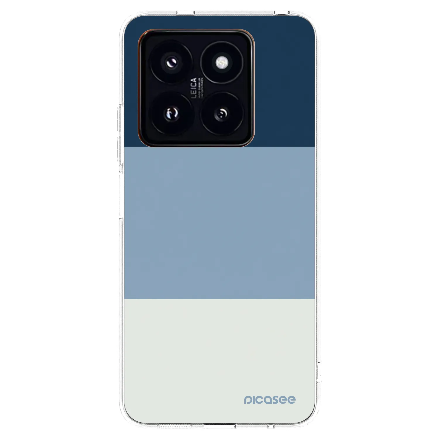 Picasee silikónový prehľadný obal pre Xiaomi 14 Pro - Coastal Blue