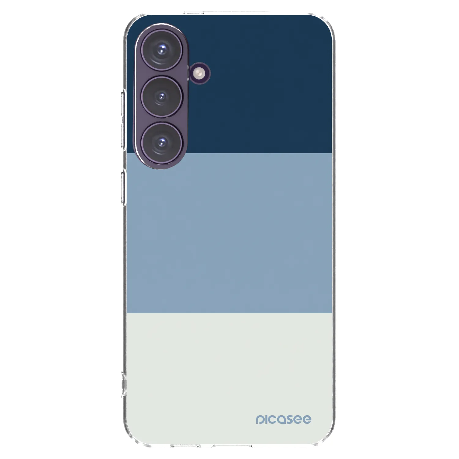 Picasee silikónový prehľadný obal pre Samsung Galaxy S24+ S926B 5G - Coastal Blue