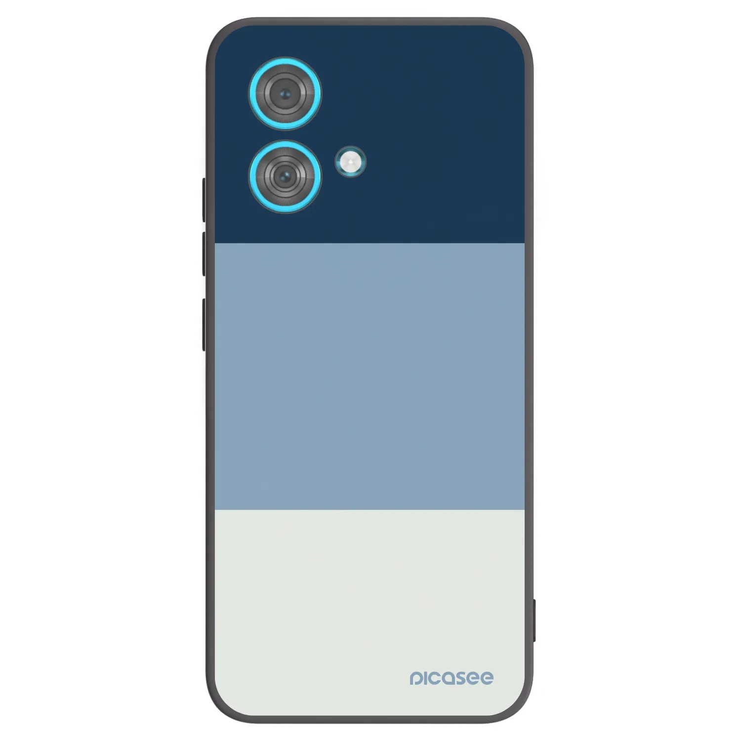 Picasee silikónový čierny obal pre Motorola Edge 40 Neo - Coastal Blue