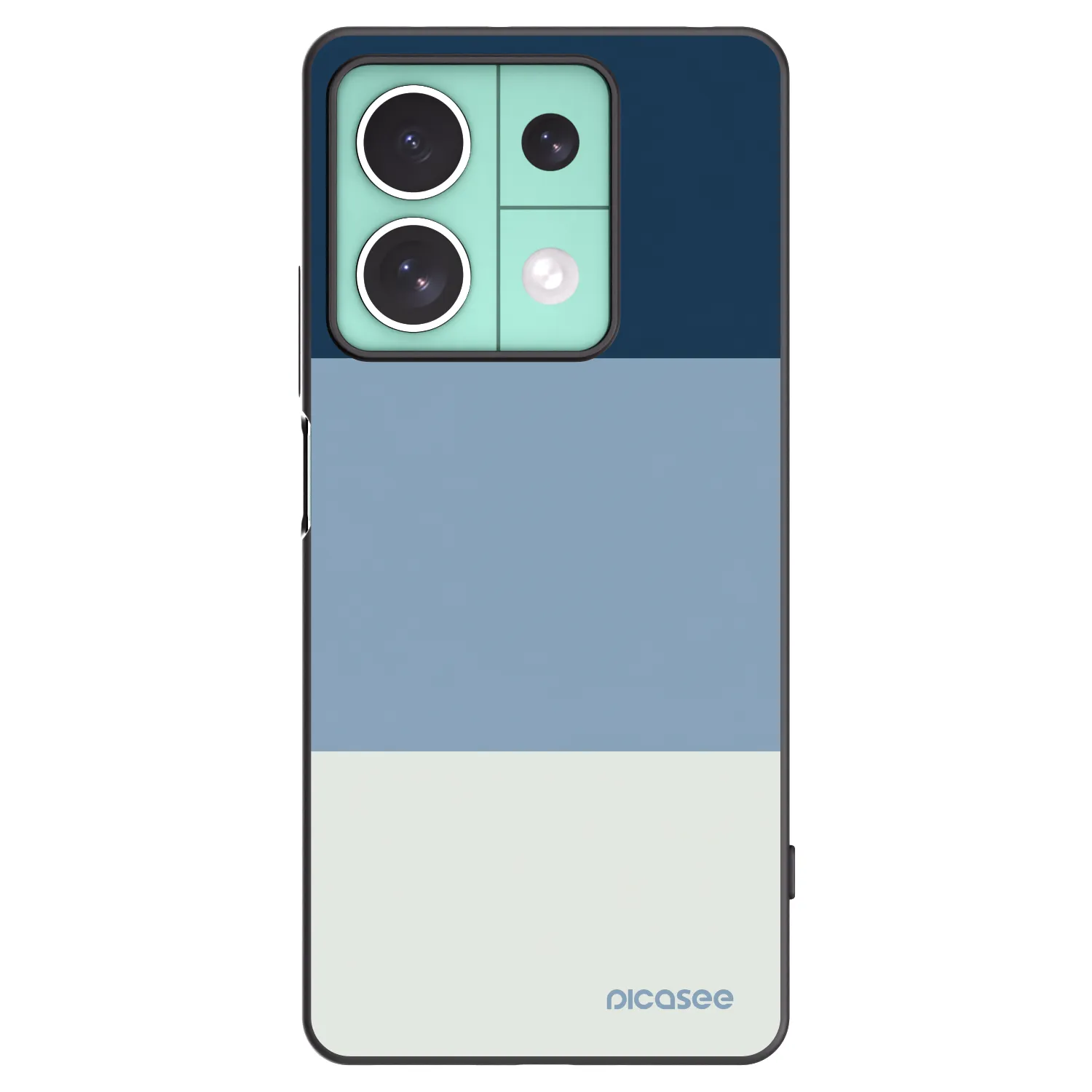 Picasee silikónový čierny obal pre Xiaomi Redmi Note 13 5G - Coastal Blue